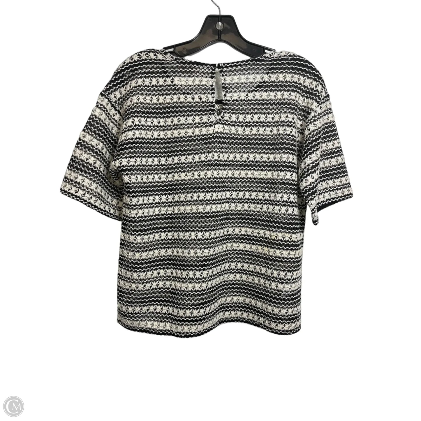 Top Short Sleeve By Loft In Black, Size: Xs