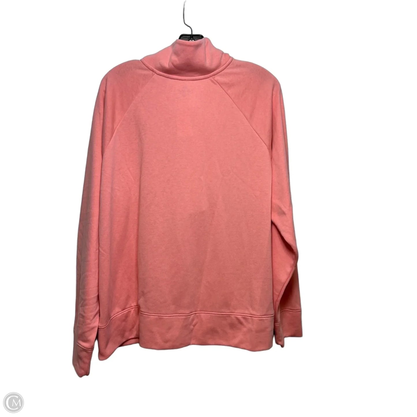 Athletic Top Long Sleeve Hoodie By Under Armour In Orange, Size: 1x