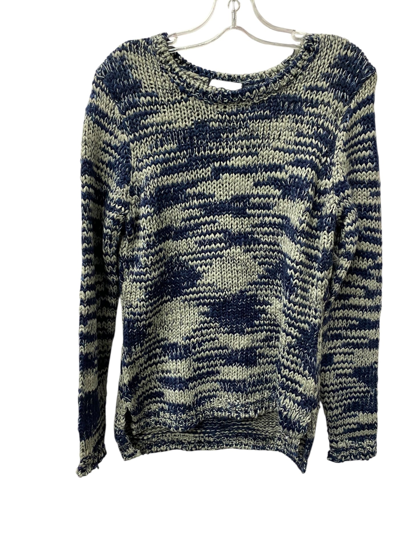 Sweater By Cynthia Rowley In Blue & Grey, Size:M