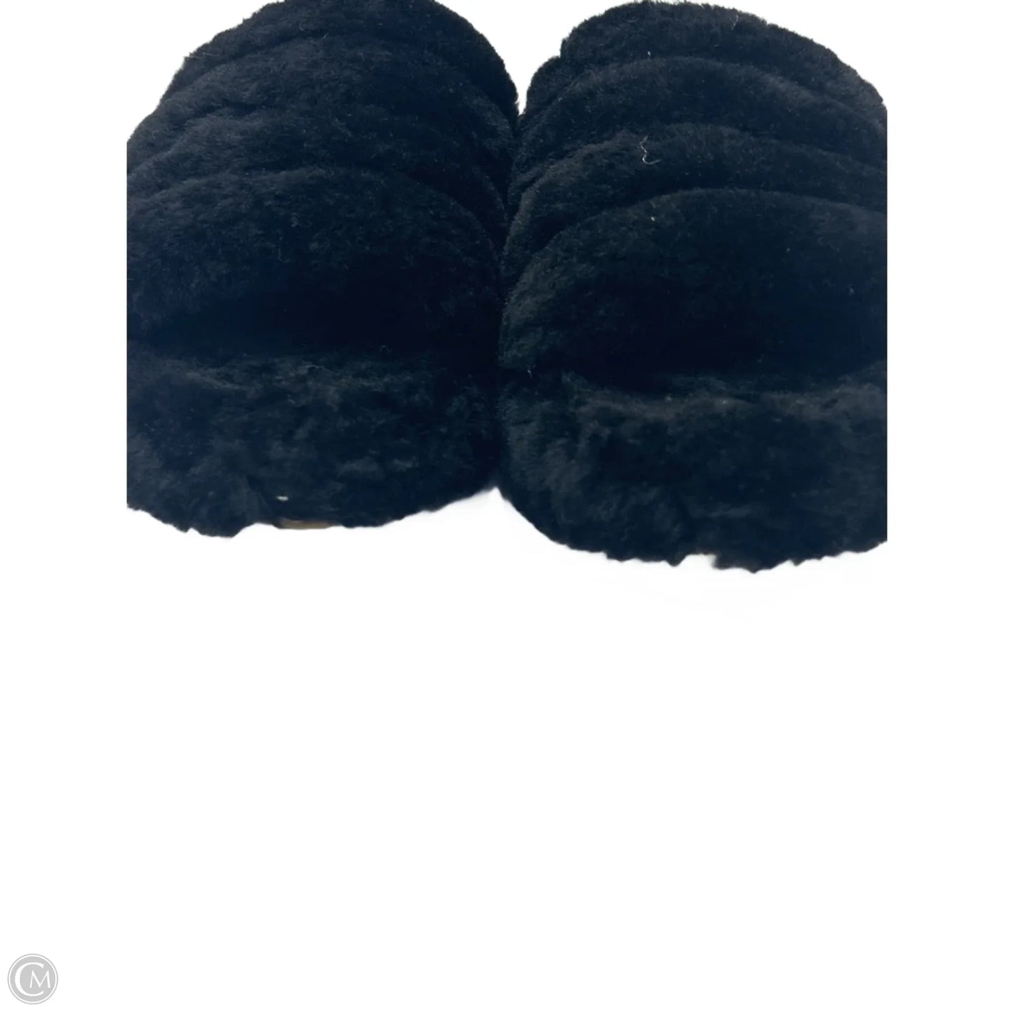 Slippers Designer By Ugg In Black, Size: 6