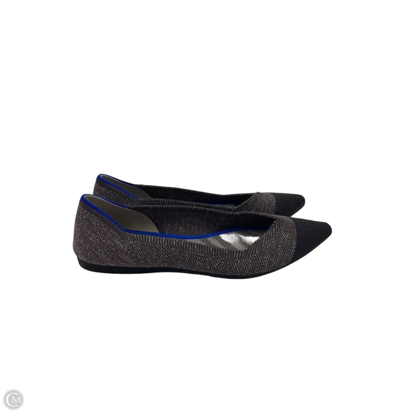 Shoes Flats By Rothys In Black & Tan, Size: 6.5