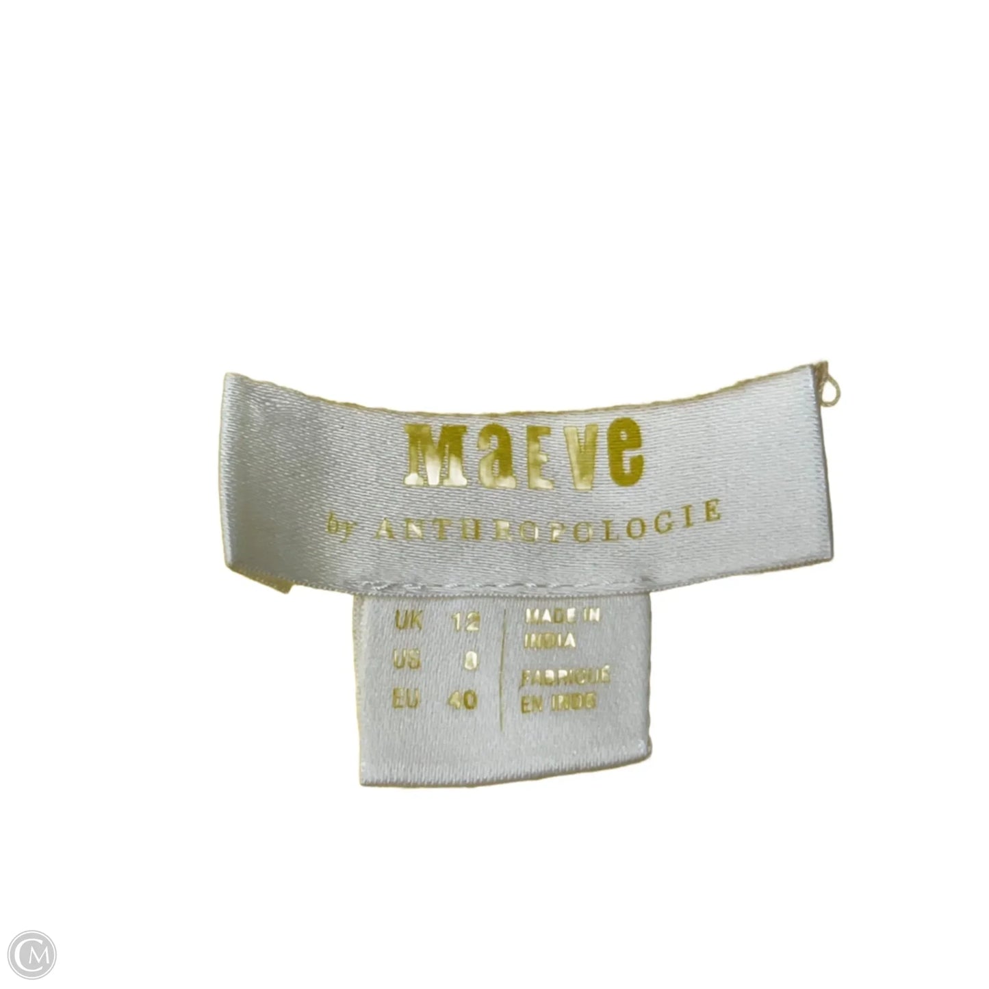 Top Short Sleeve By Maeve In Yellow, Size: M