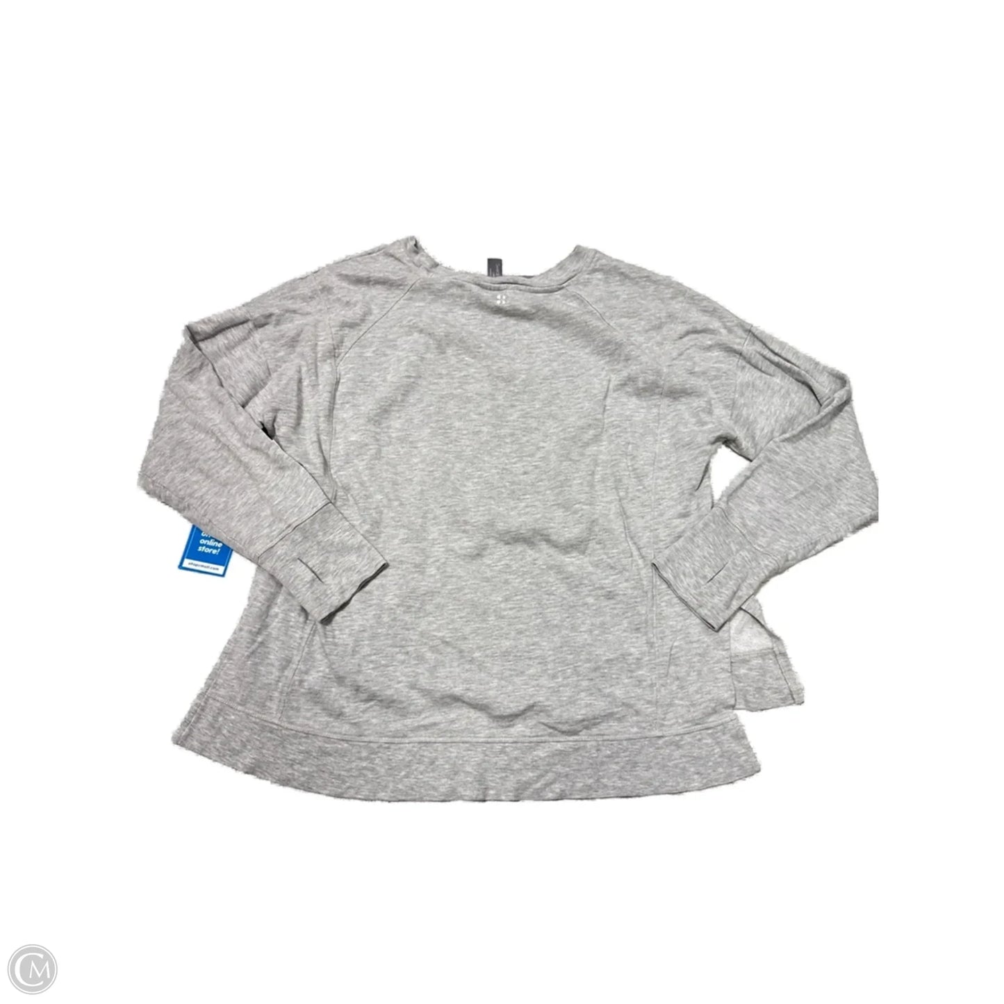 Athletic Top Long Sleeve Crewneck By Sweaty Betty In Grey, Size: M