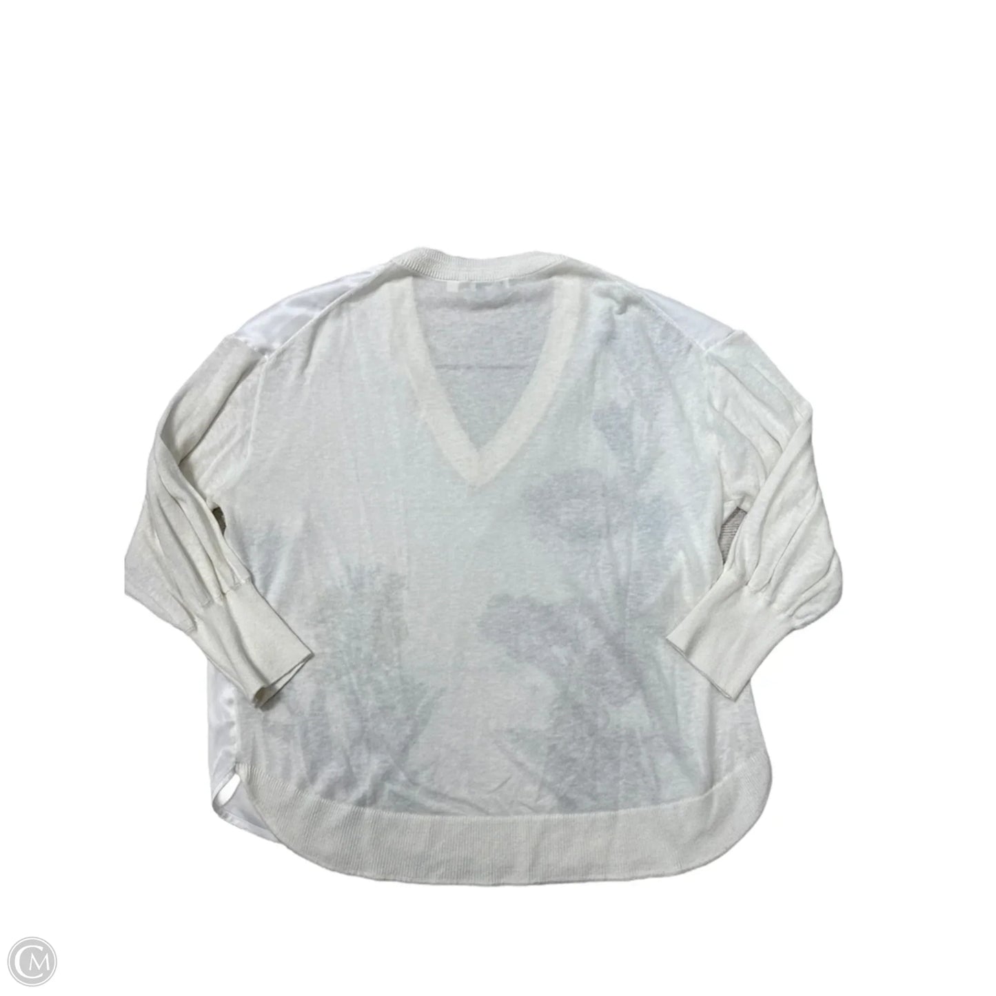 Top Long Sleeve By Ted Baker In White, Size: L