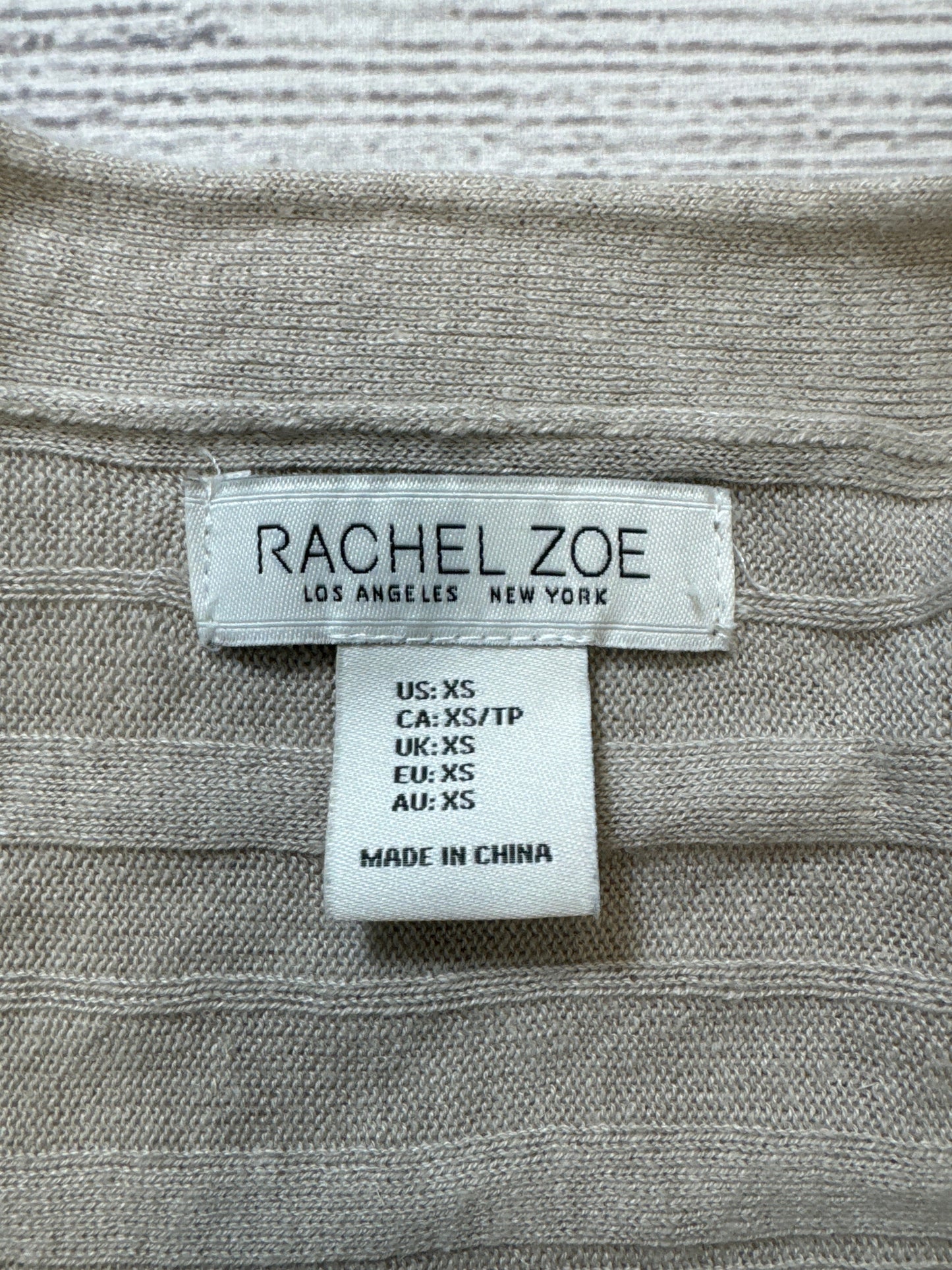Cardigan By Rachel Zoe In Tan, Size: Xl