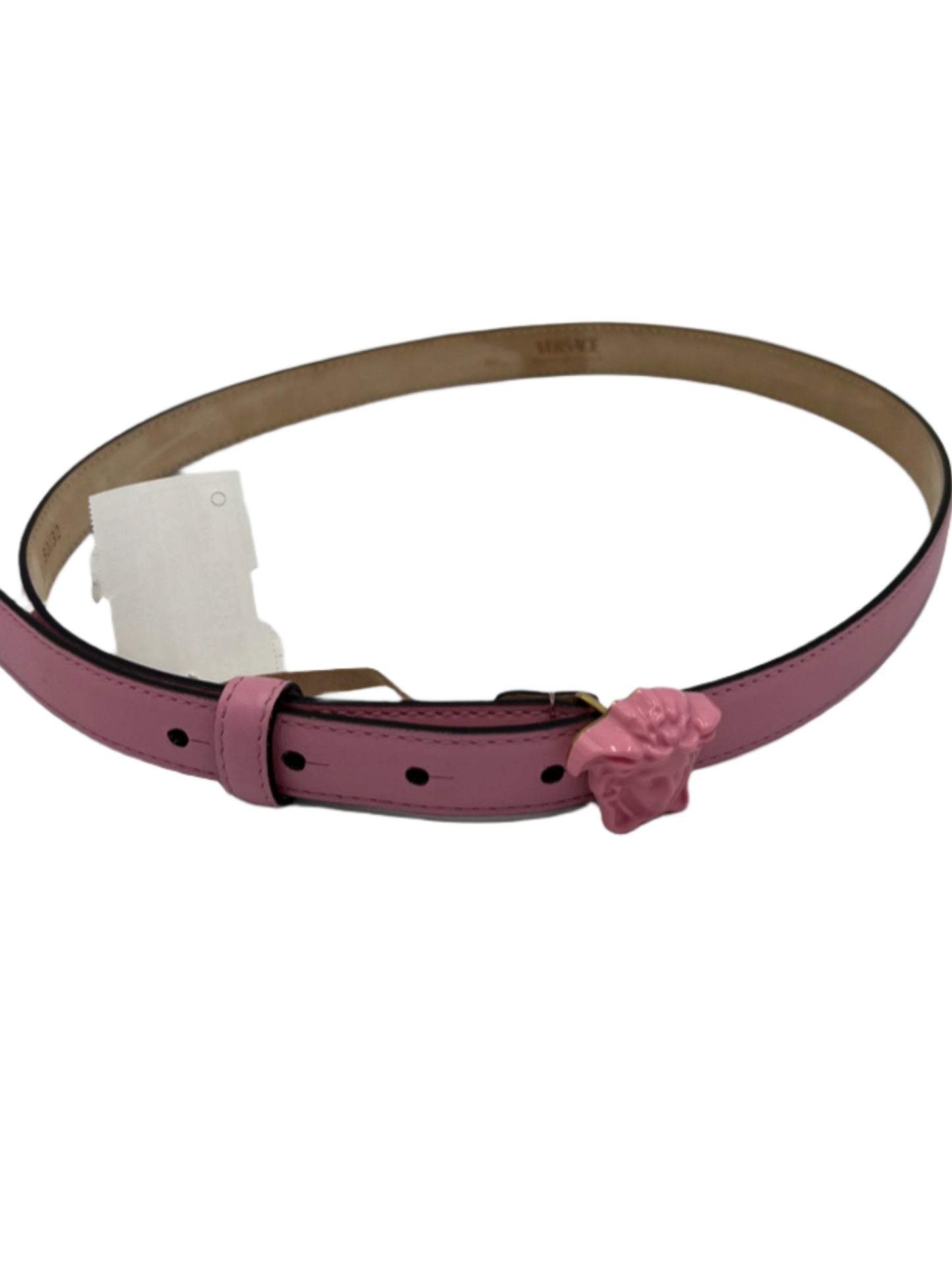 Versace La Medusa Leather Designer Belt Size: 80/32 Medium
