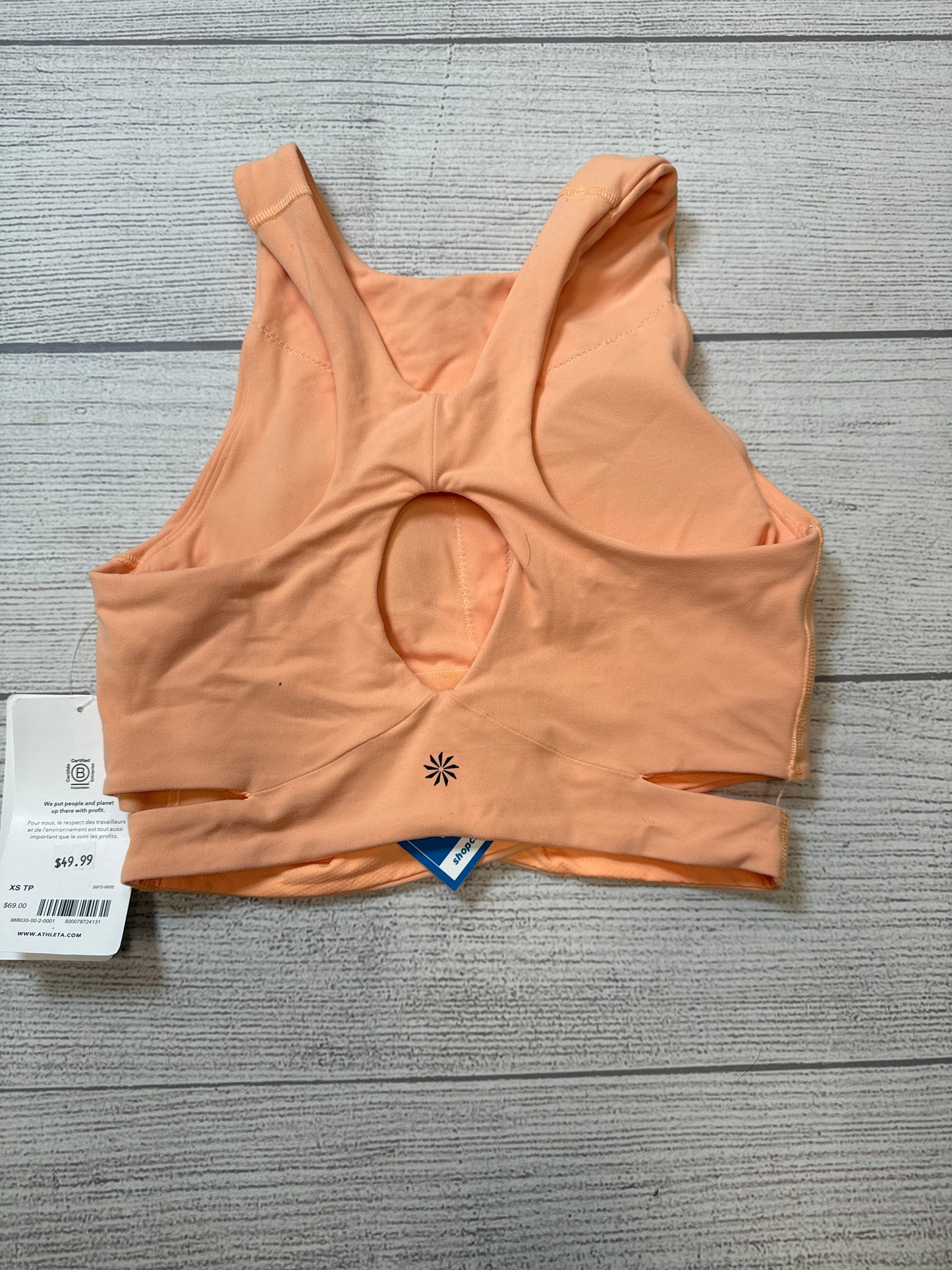 Athletic Tank Top By Athleta In Orange, Size: Xs
