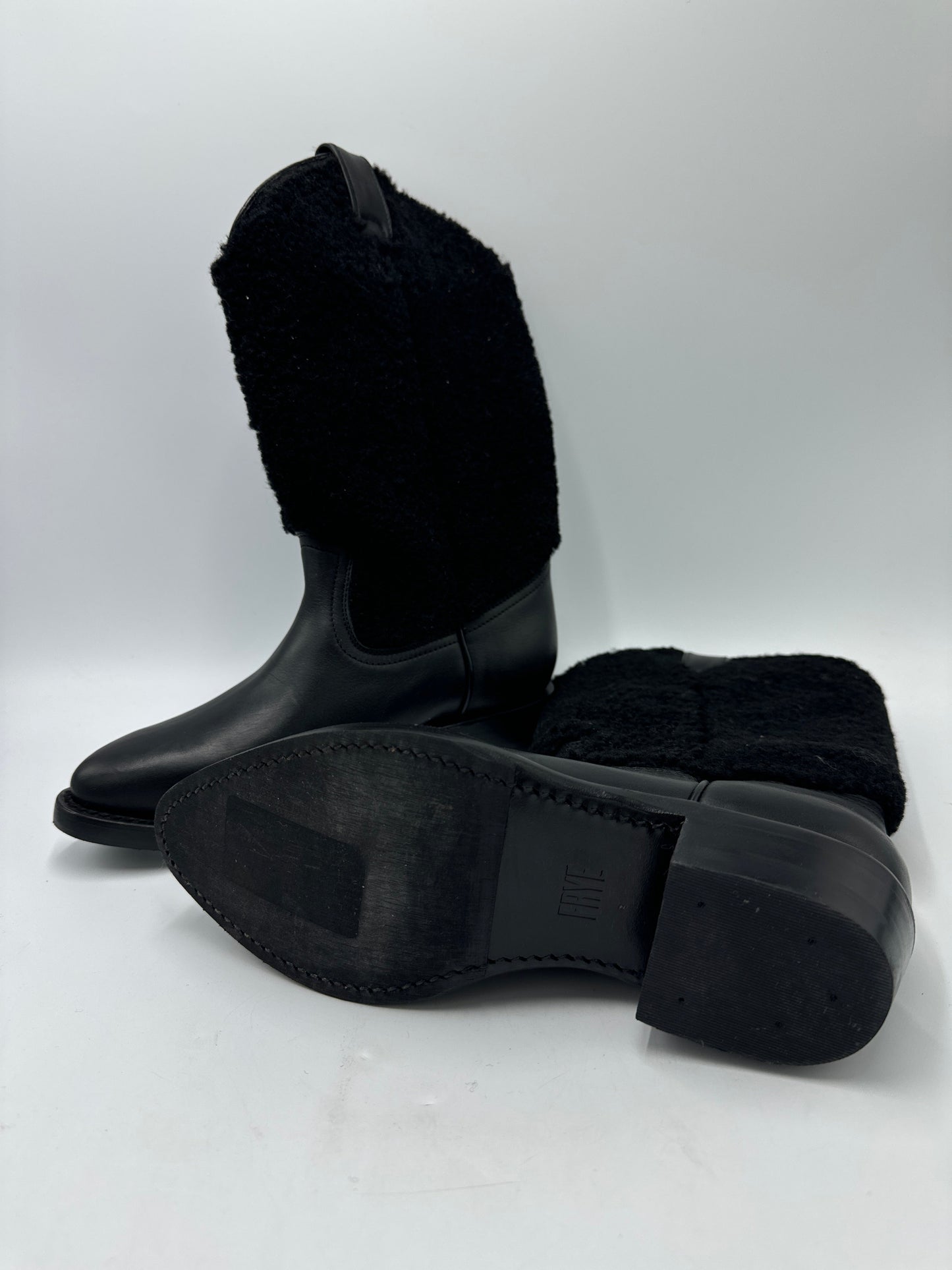 Boots Designer By Frye In Black, Size: 6