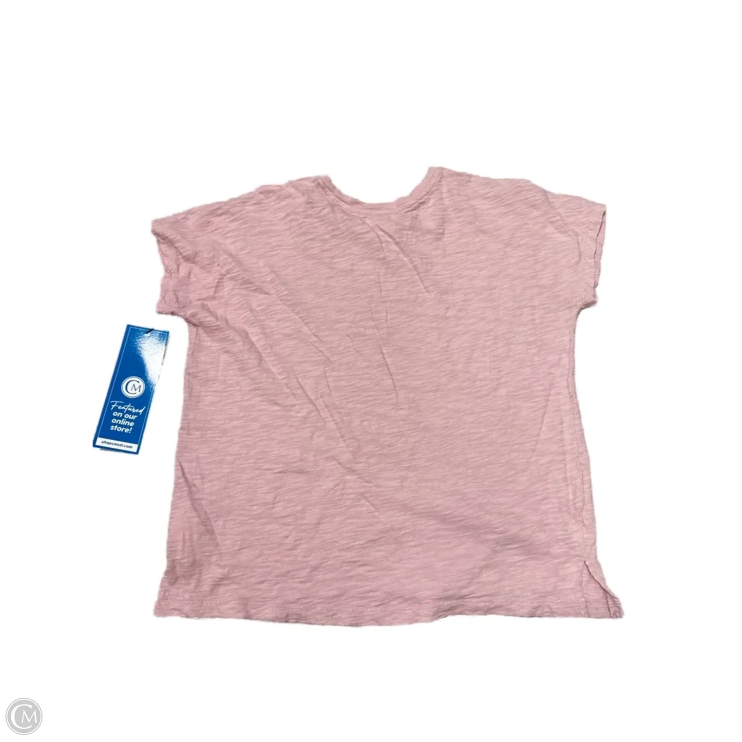 Top Short Sleeve Basic By Madewell In Pink, Size: Xs