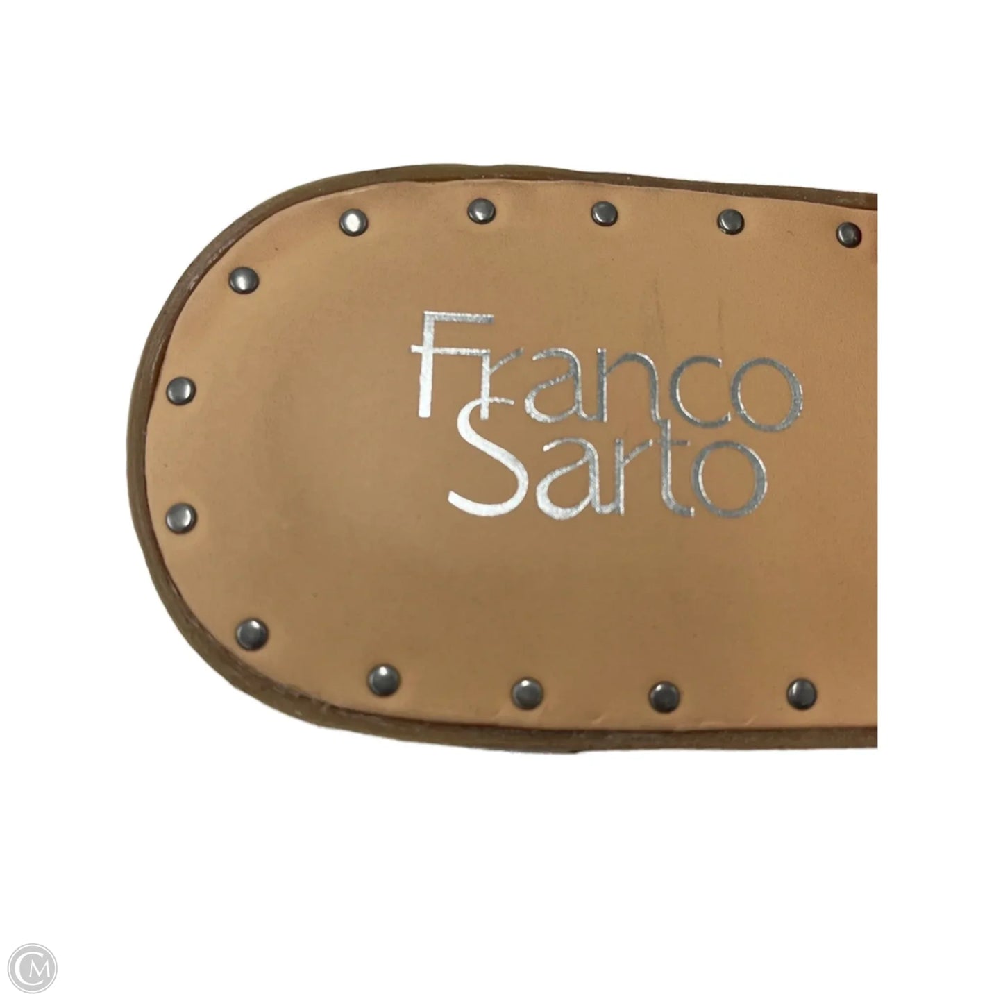 Sandals Heels Block By Franco Sarto In Orange, Size: 9.5