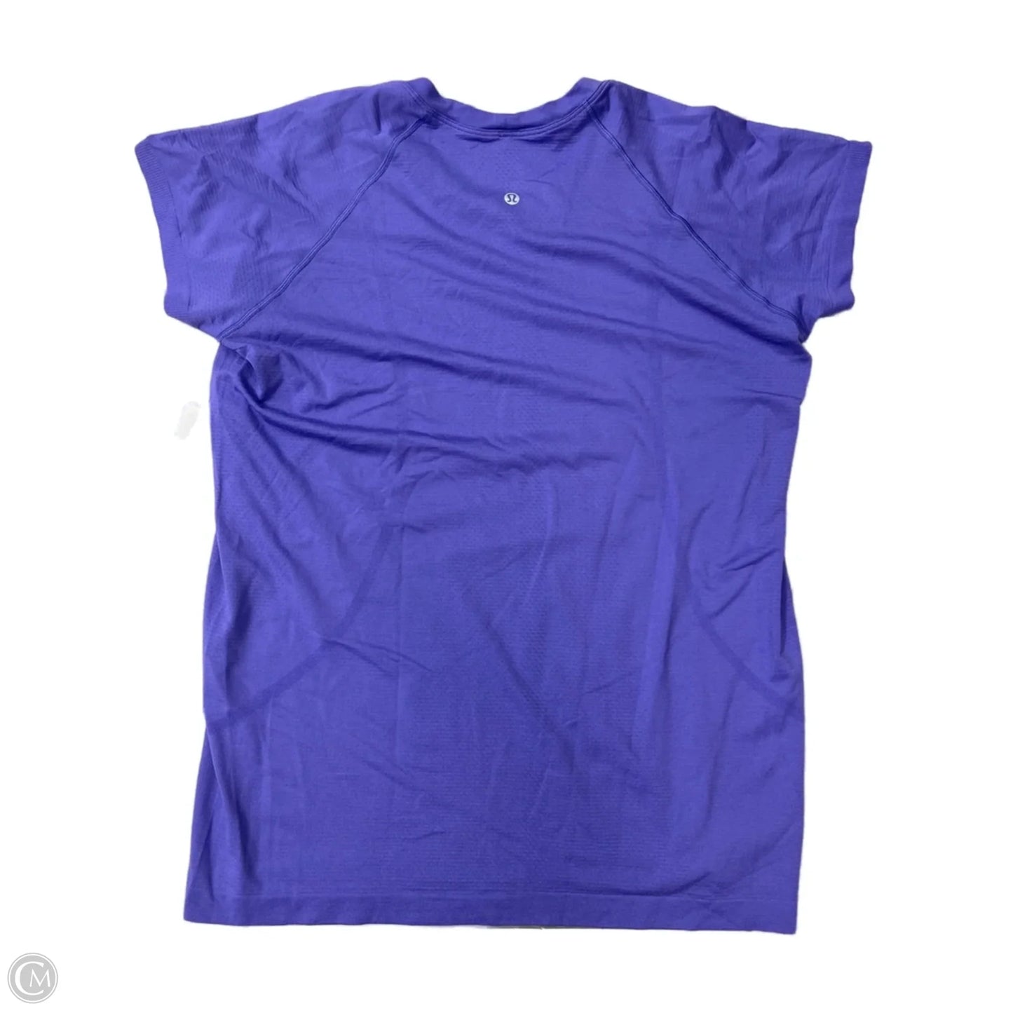 Athletic Top Short Sleeve By Lululemon In Purple, Size: L