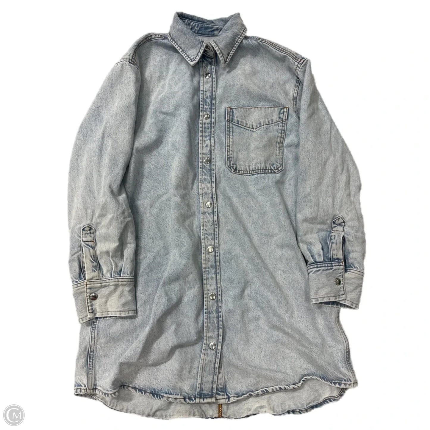 Dress Designer By Frame In Blue Denim, Size: S