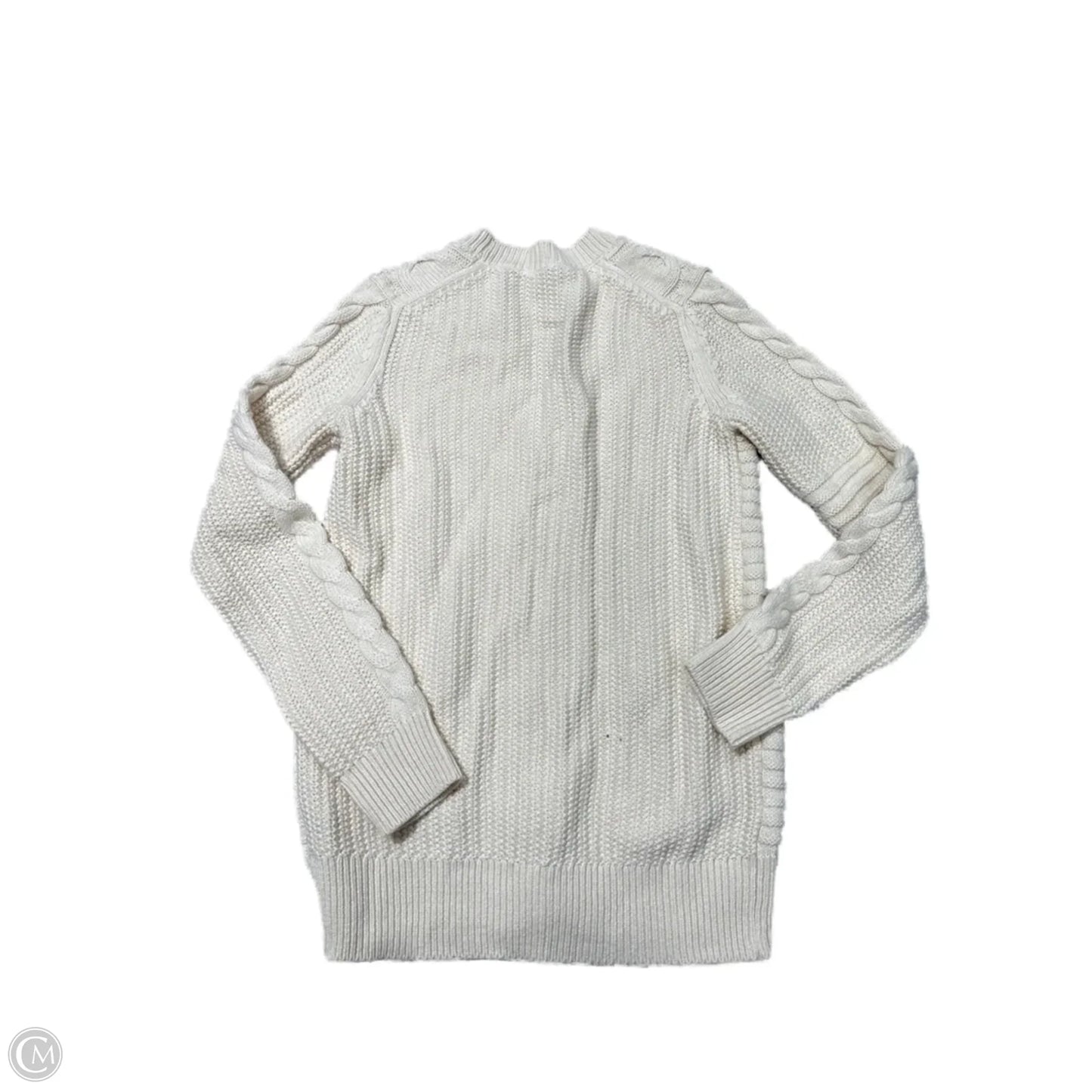 Sweater By Gap In Cream, Size: Xs