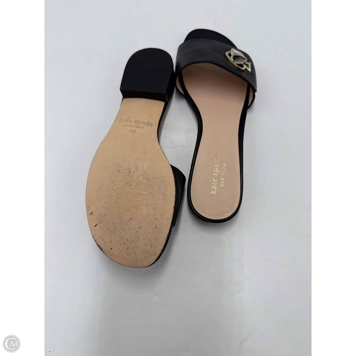 Sandals Designer By Kate Spade In Black, Size: 7