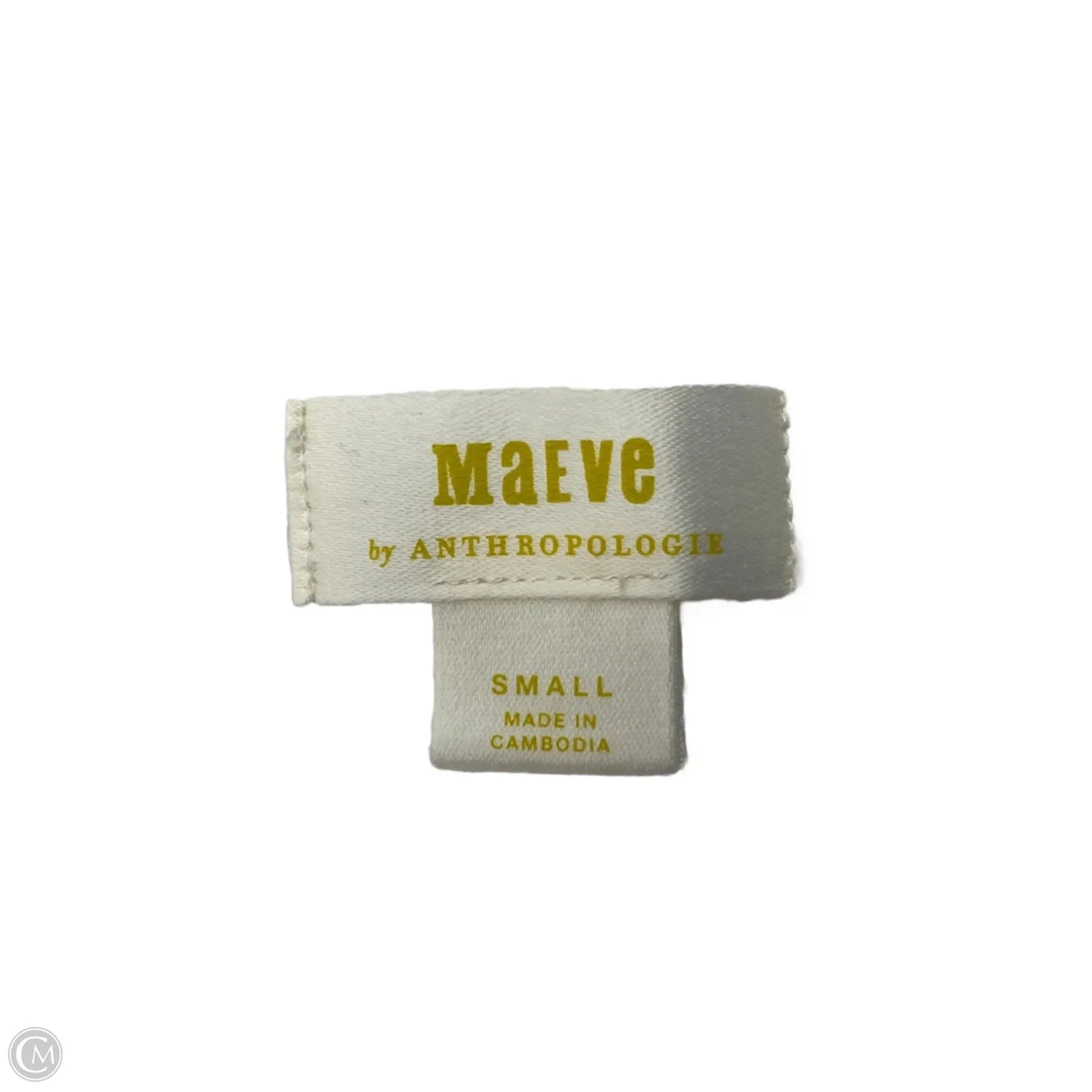 Top Long Sleeve By Maeve In White, Size: S