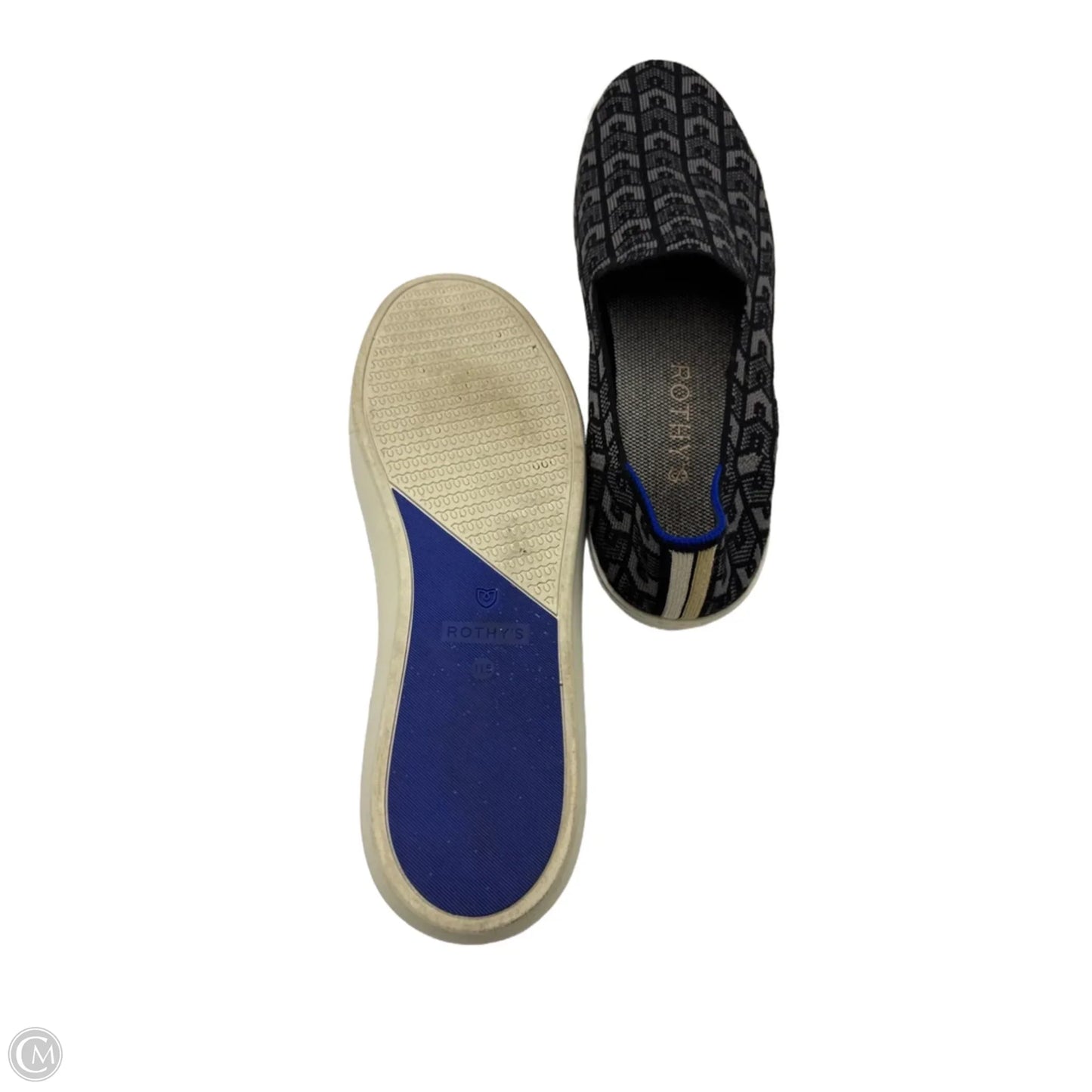 Shoes Designer By Rothys In Black & Grey, Size: 11.5