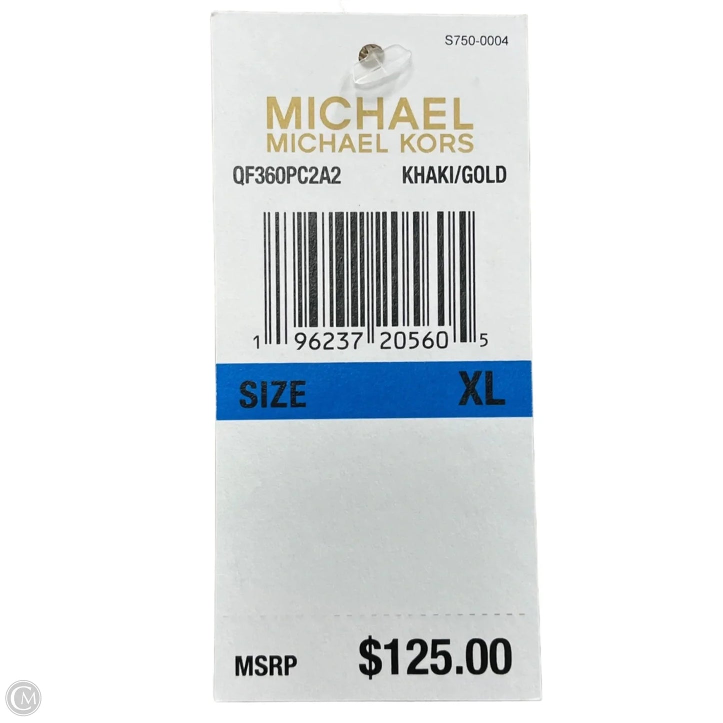 Sweater Cardigan Designer By Michael Kors In Gold, Size: Xl