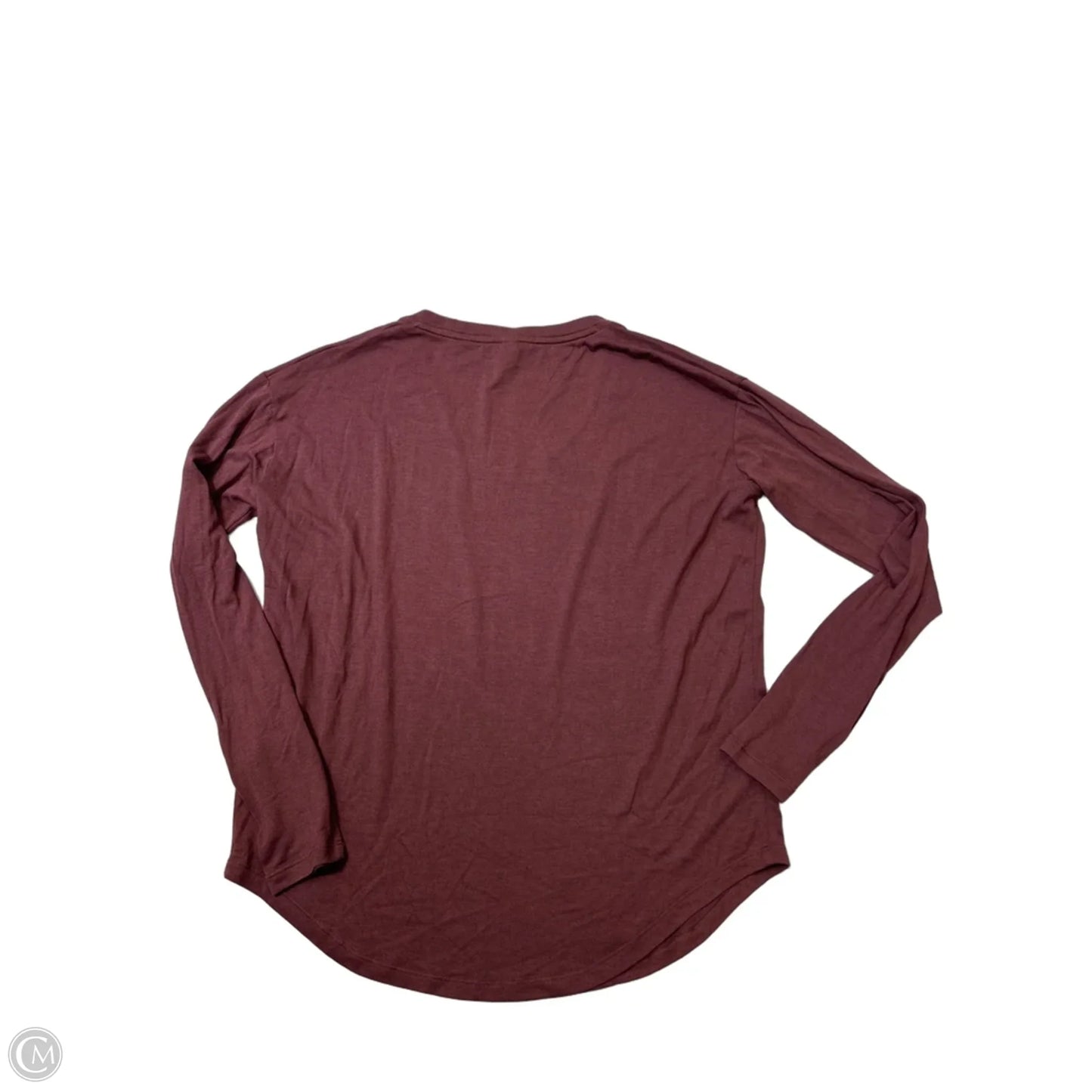 Athletic Top Long Sleeve Crewneck By Athleta In Maroon, Size: Xs