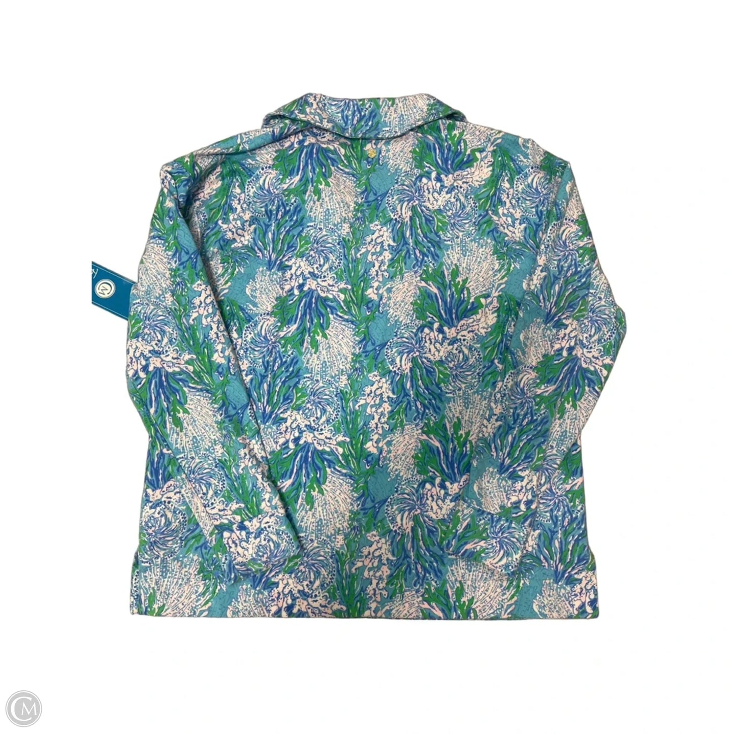 Top Long Sleeve Designer By Lilly Pulitzer In Blue, Size: L