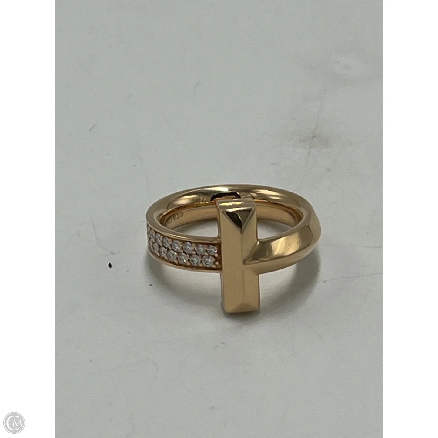 Tiffany & Company T1 Diamond 18K Luxury Designer Ring, Size: 6