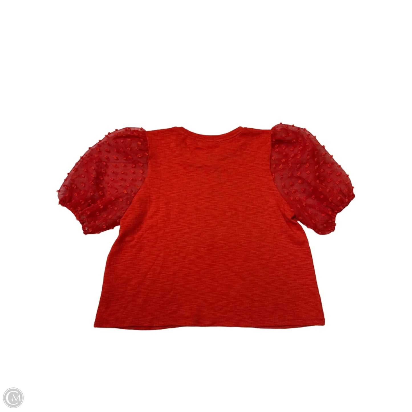 Top Short Sleeve By Maeve In Orange, Size: L