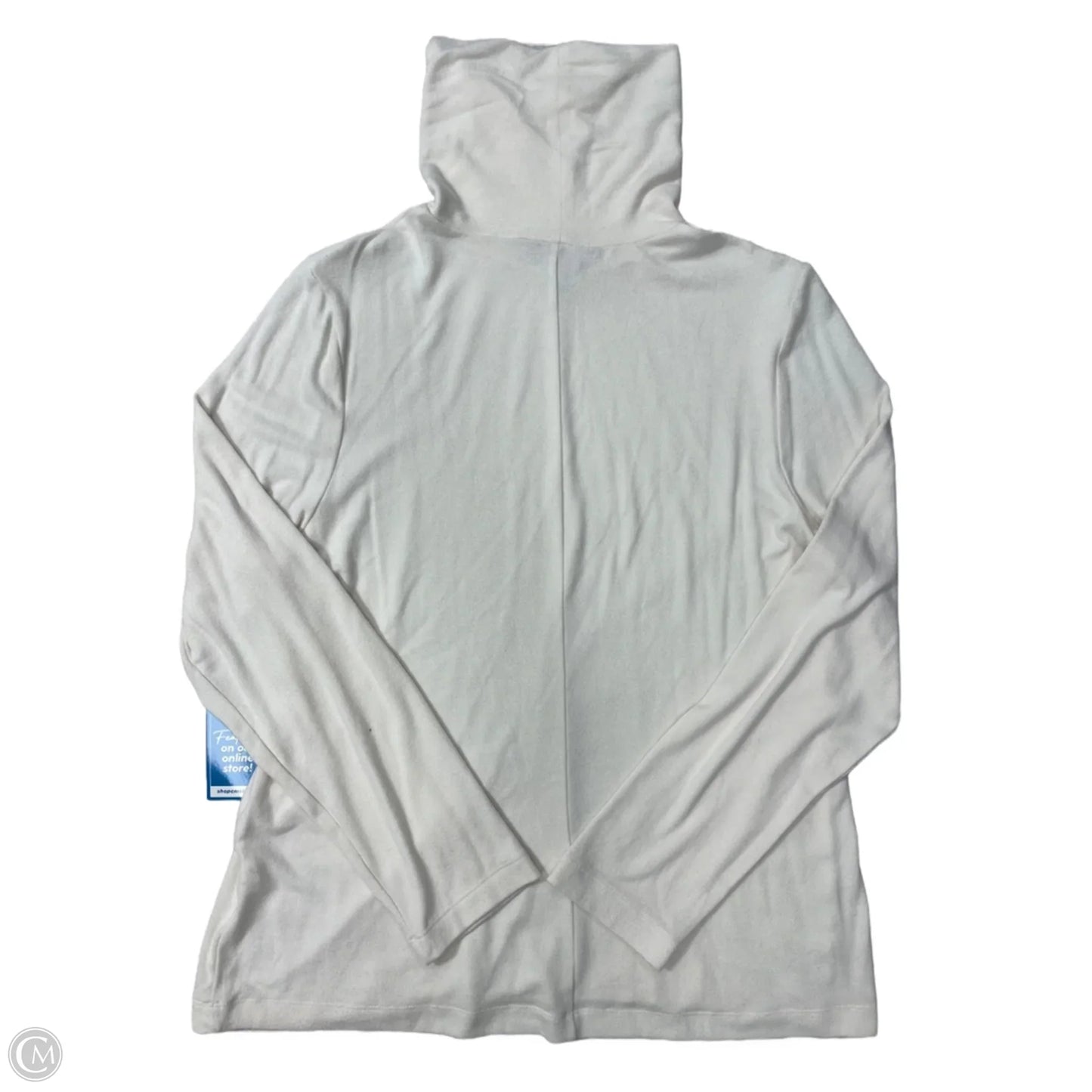 Top Long Sleeve Basic By Banana Republic In Cream, Size: Xl