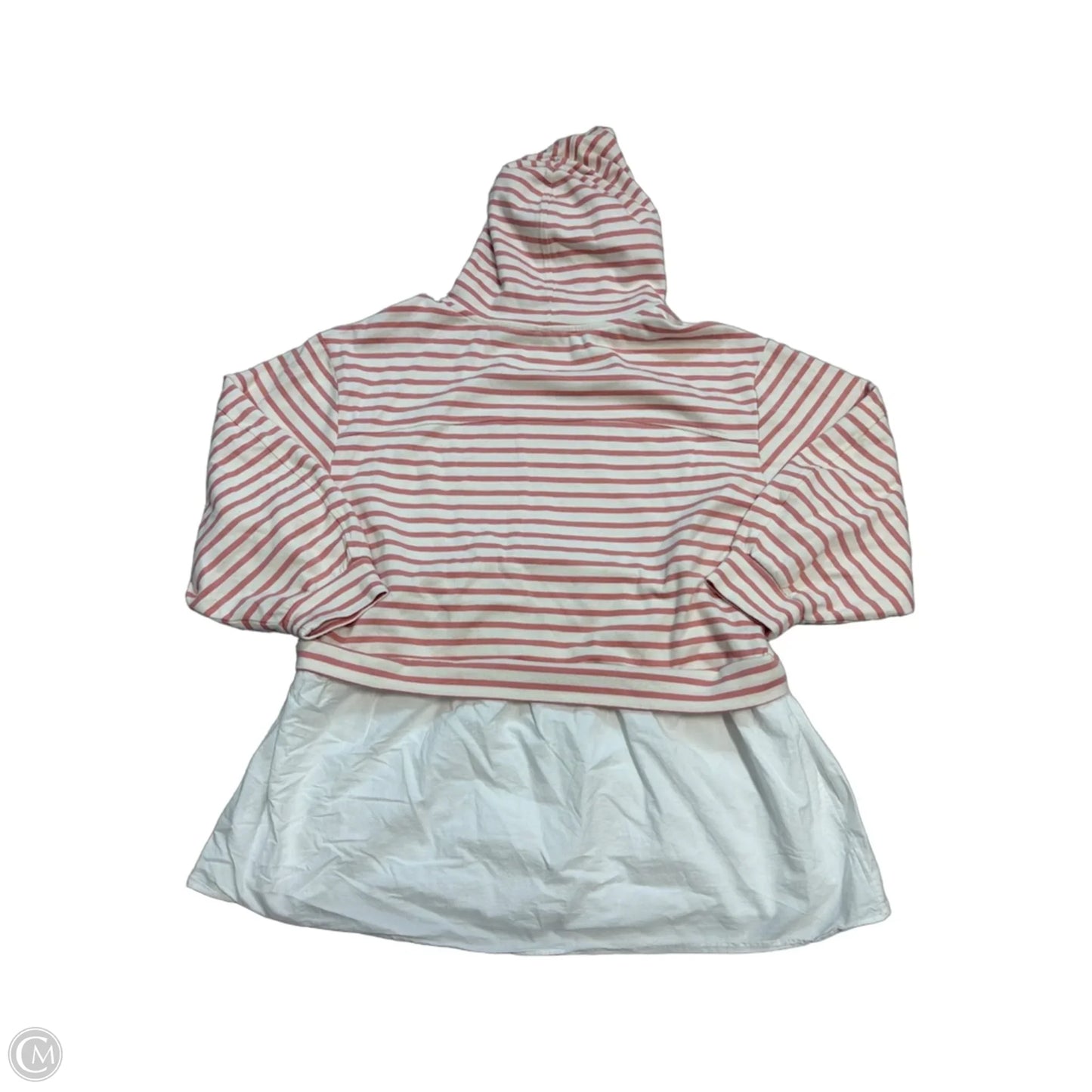 Sweatshirt Hoodie By Pilcro In Striped Pattern, Size: M