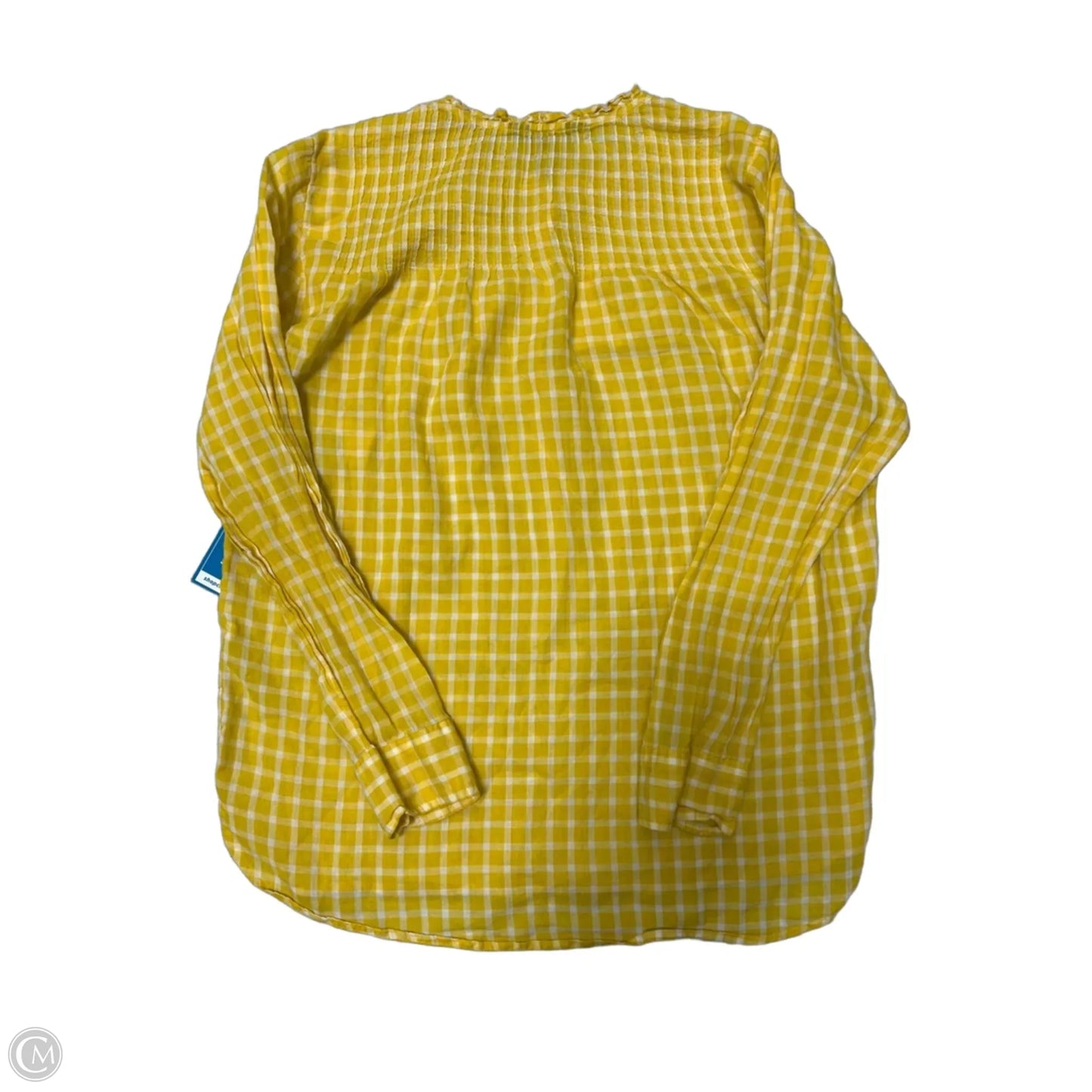 Top Long Sleeve By J. Crew In Yellow, Size: S
