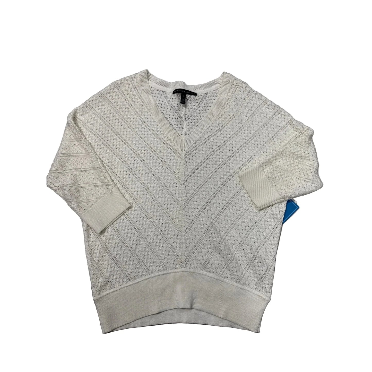 Top 3/4 Sleeve By White House Black Market In White, Size: M