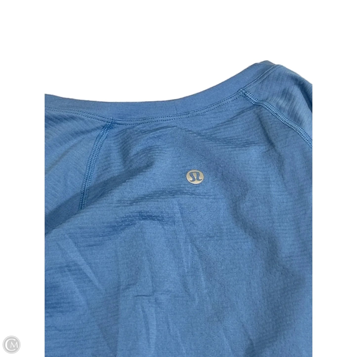 Athletic Top Long Sleeve Collar By Lululemon In Blue, Size: 0