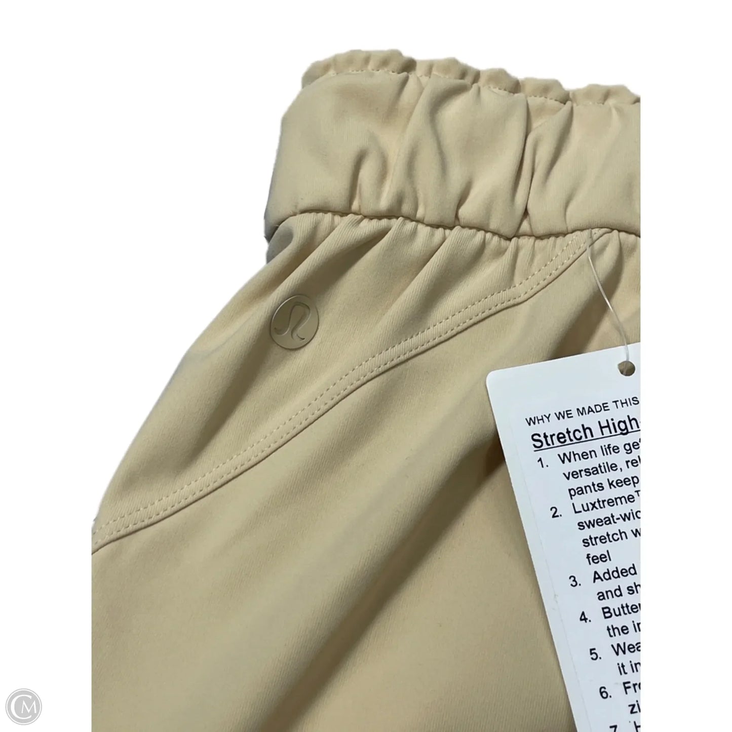 Athletic Pants By Lululemon In Yellow, Size: 6