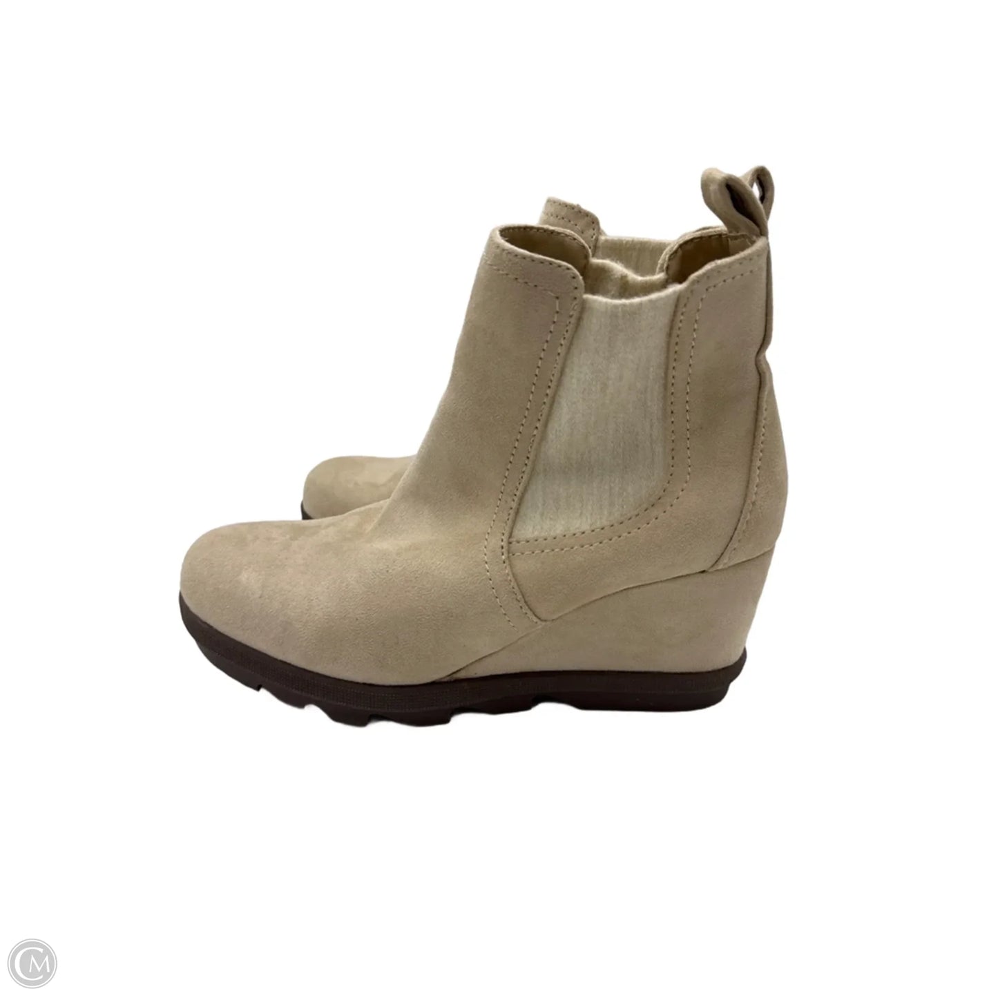 Boots Ankle Flats By Serra In Tan, Size: 9