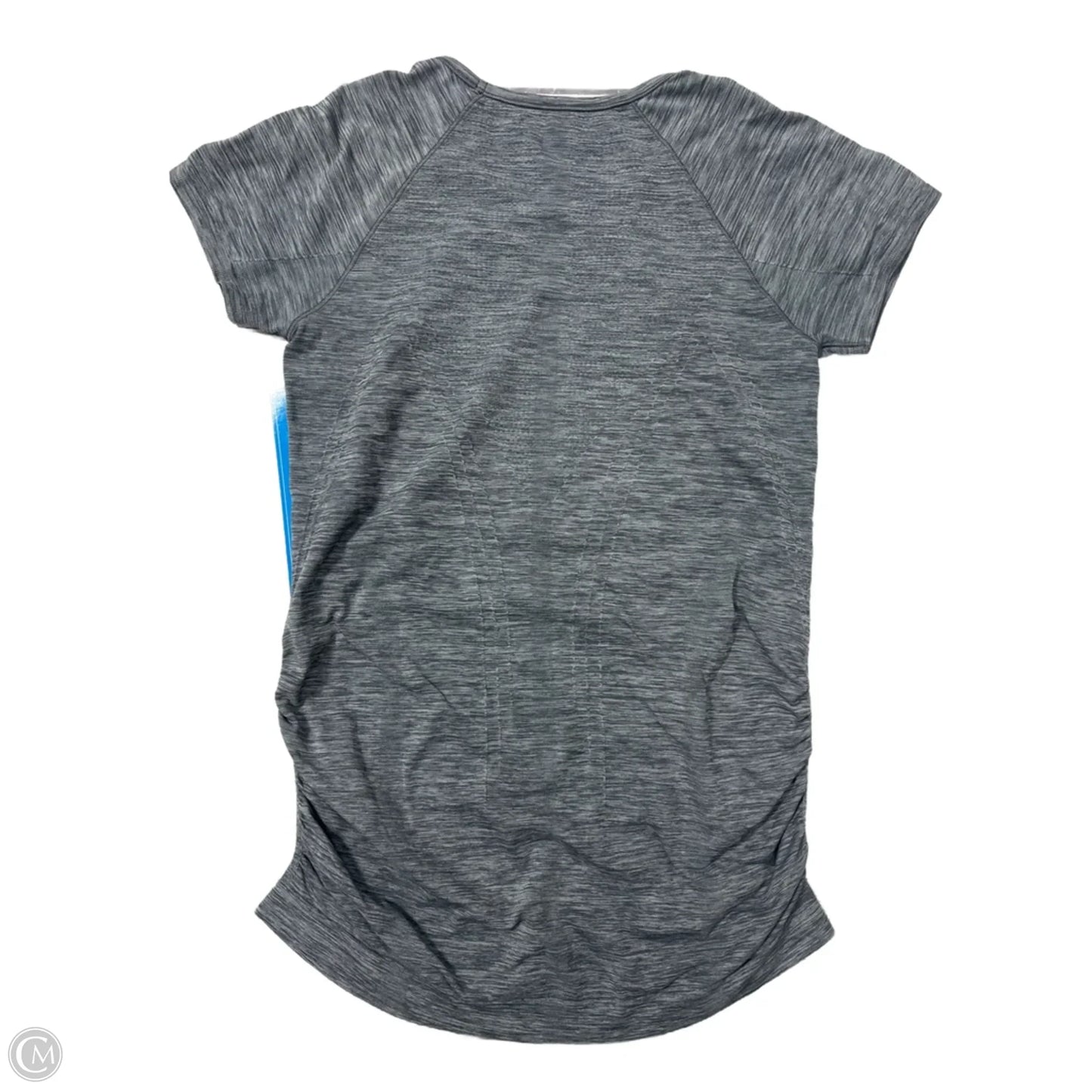 Athletic Top Short Sleeve By Athleta In Grey, Size: M