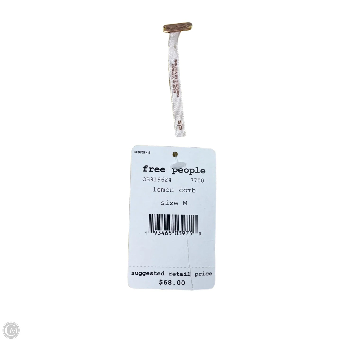 Top Short Sleeve By Free People In Yellow, Size: M