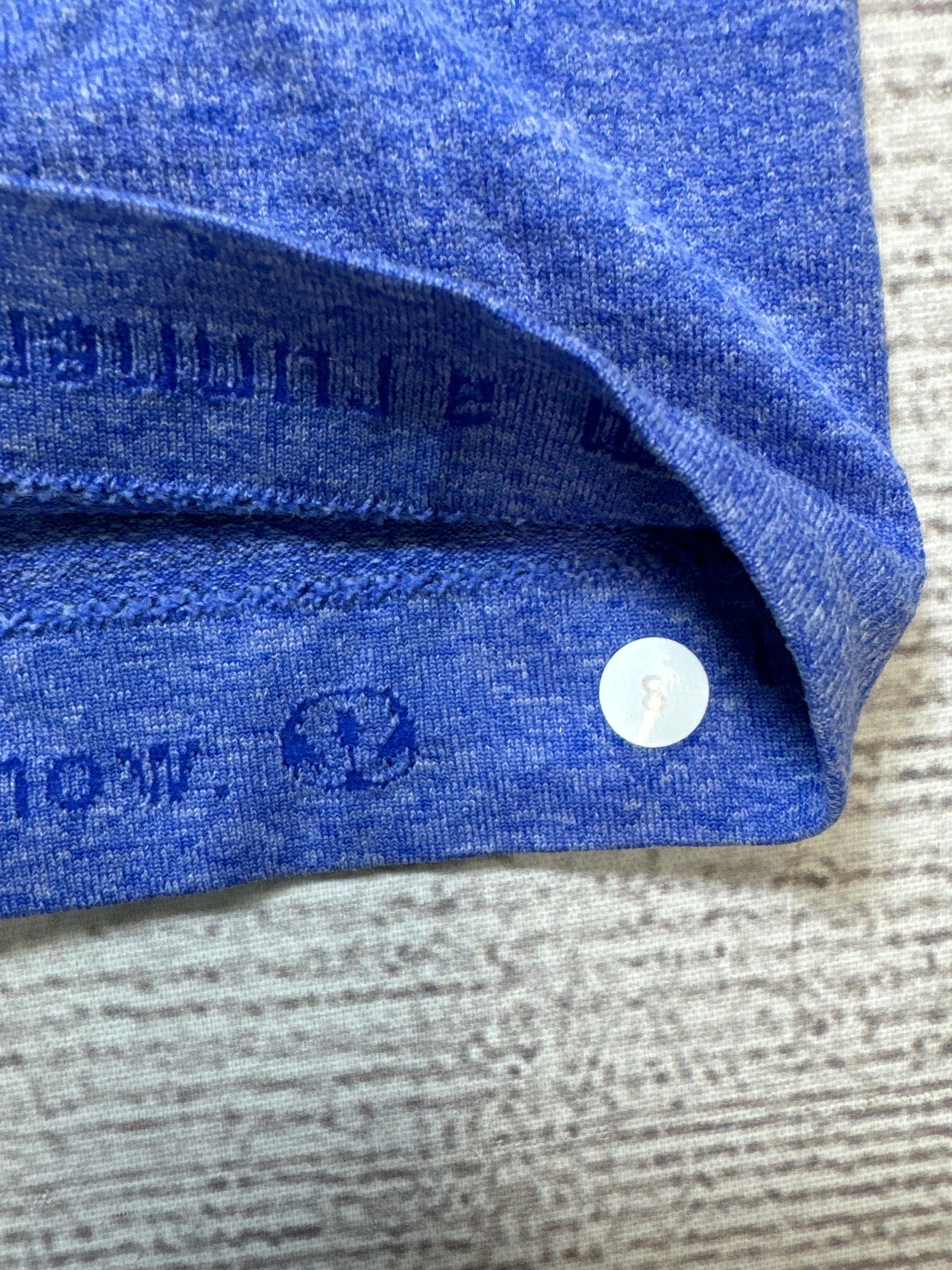 Athletic Top Short Sleeve By Lululemon In Purple, Size: 8