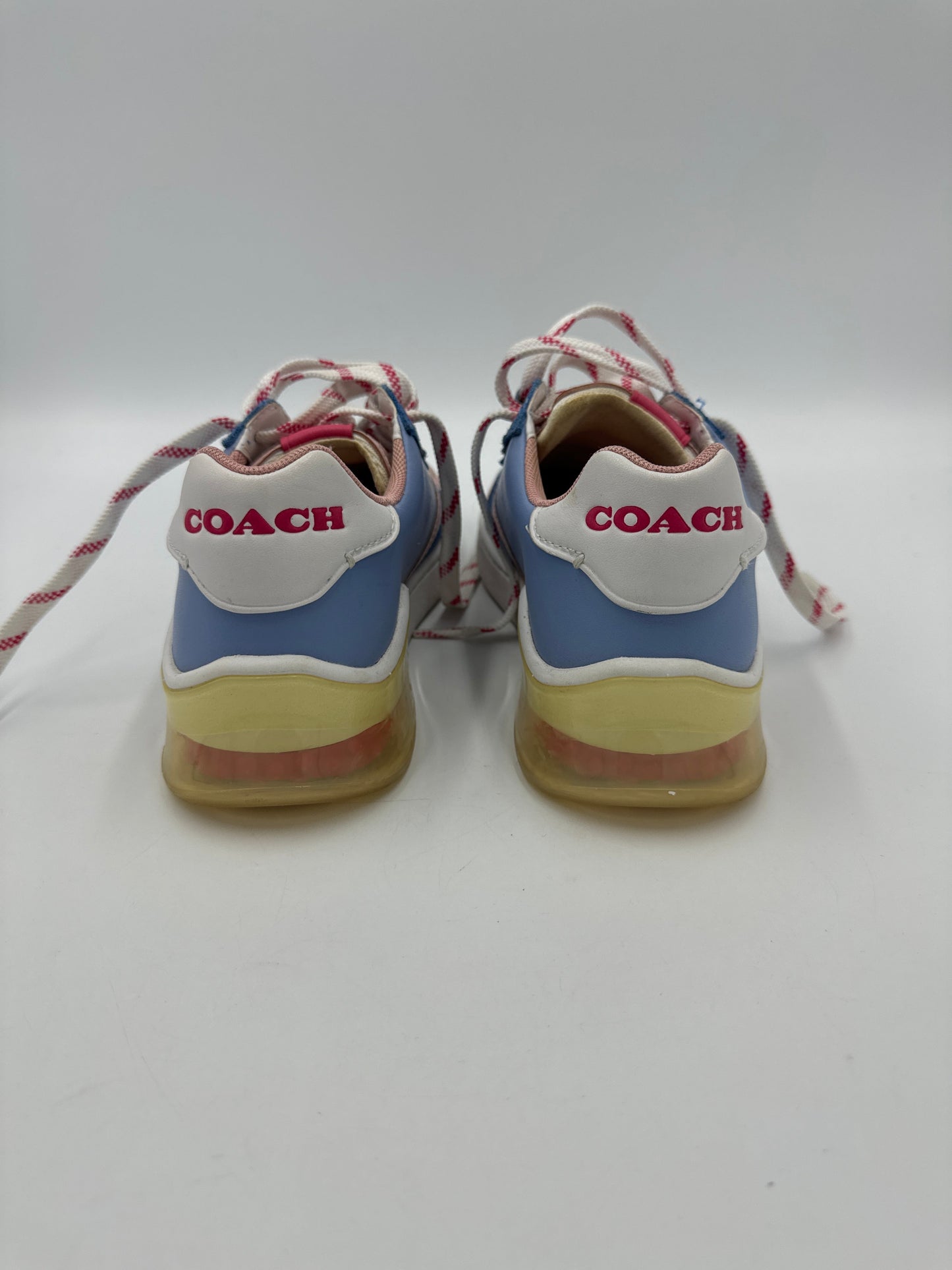 Coach Colorblock Leather Trainers Size: 5.5
