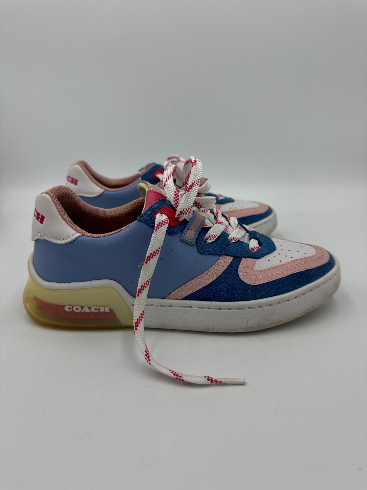 Coach Colorblock Leather Trainers Size: 5.5