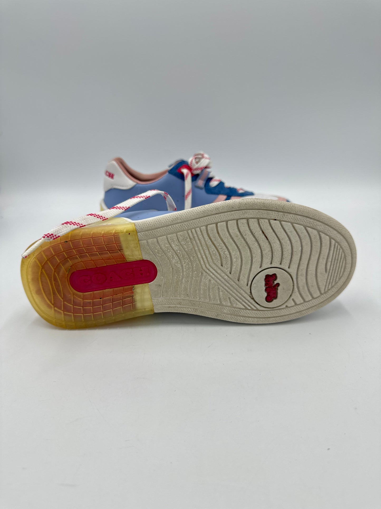 Coach Colorblock Leather Trainers Size: 5.5