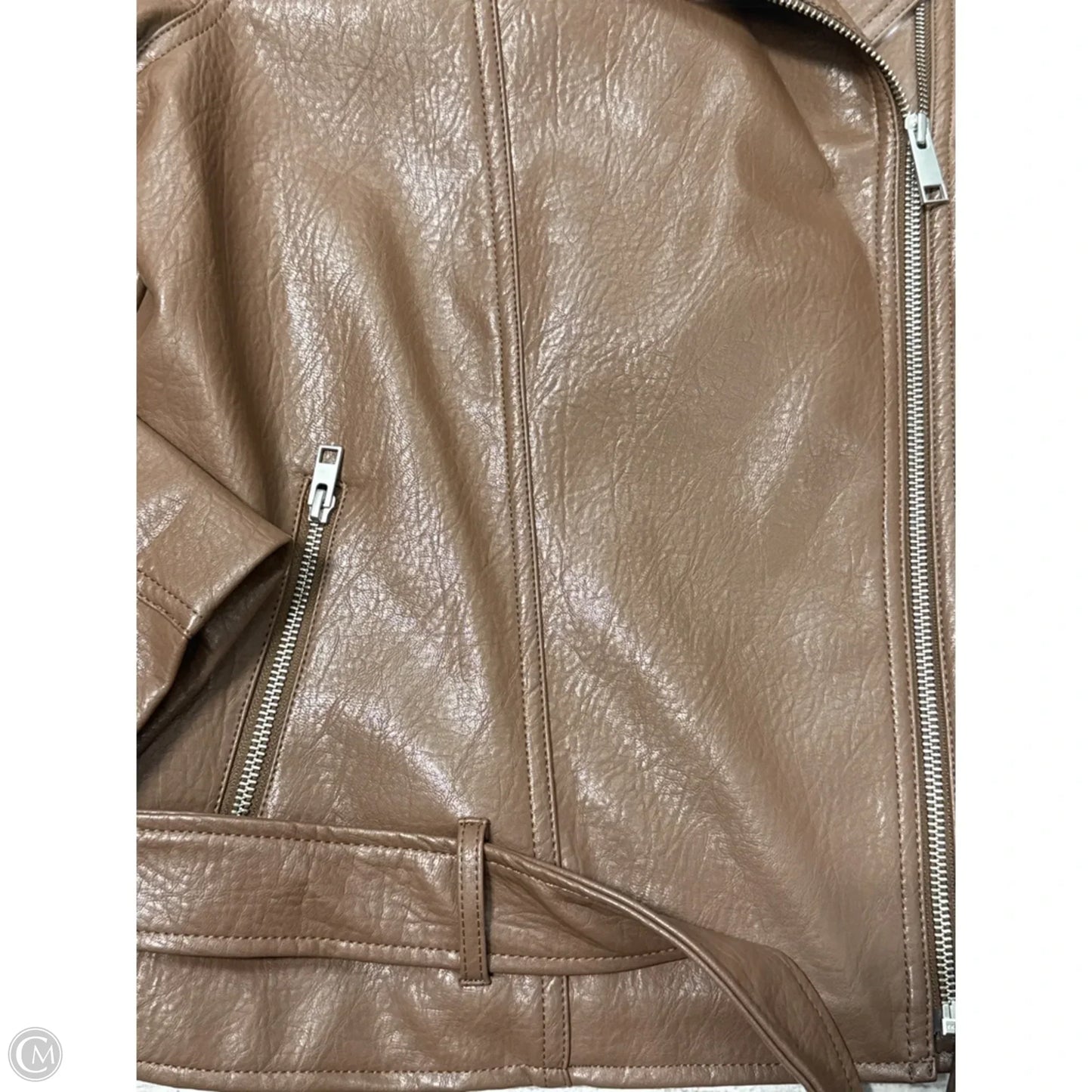 New! Jacket Moto Leather By Old Navy In Brown, Size: L
