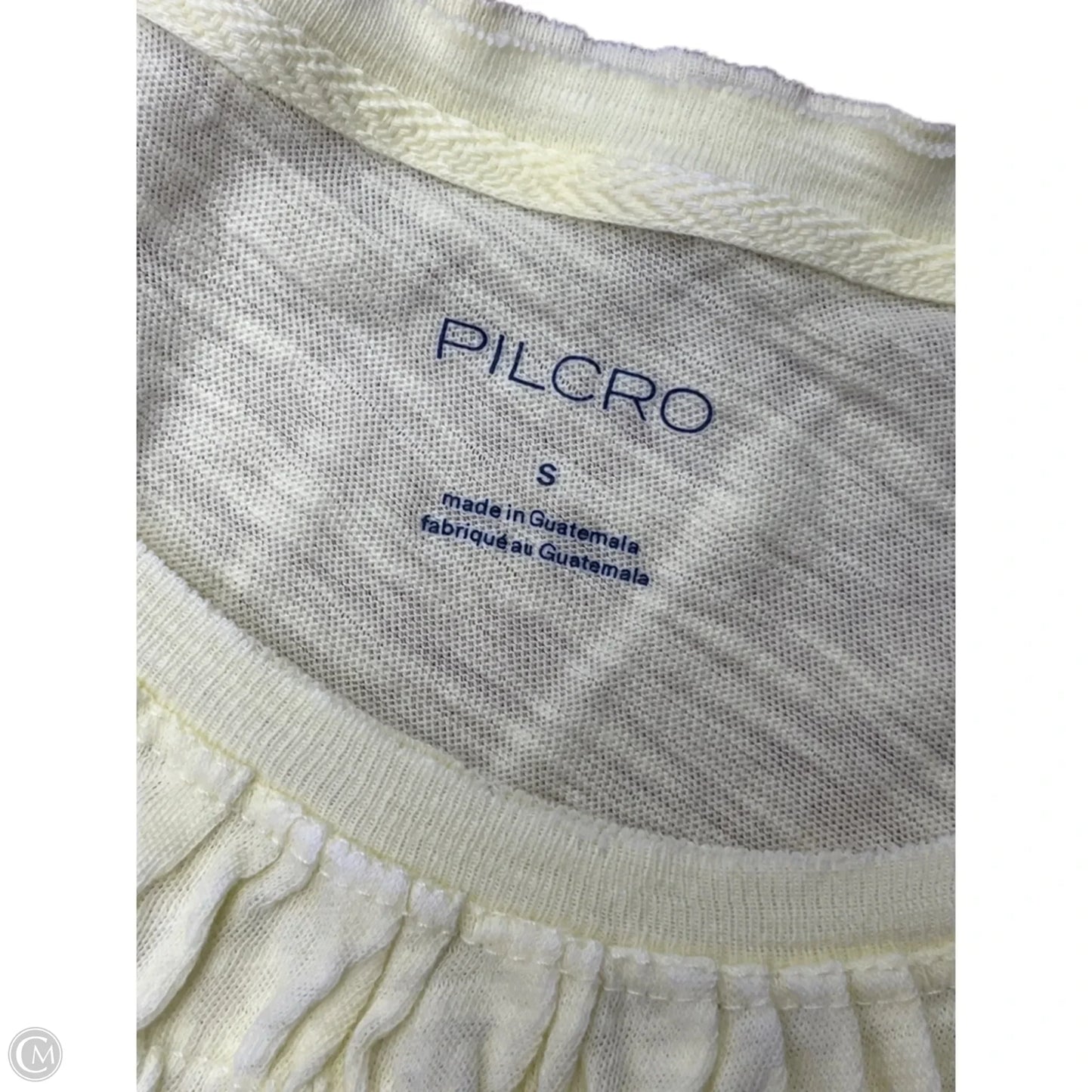 Top Short Sleeve By Pilcro In Yellow, Size: S