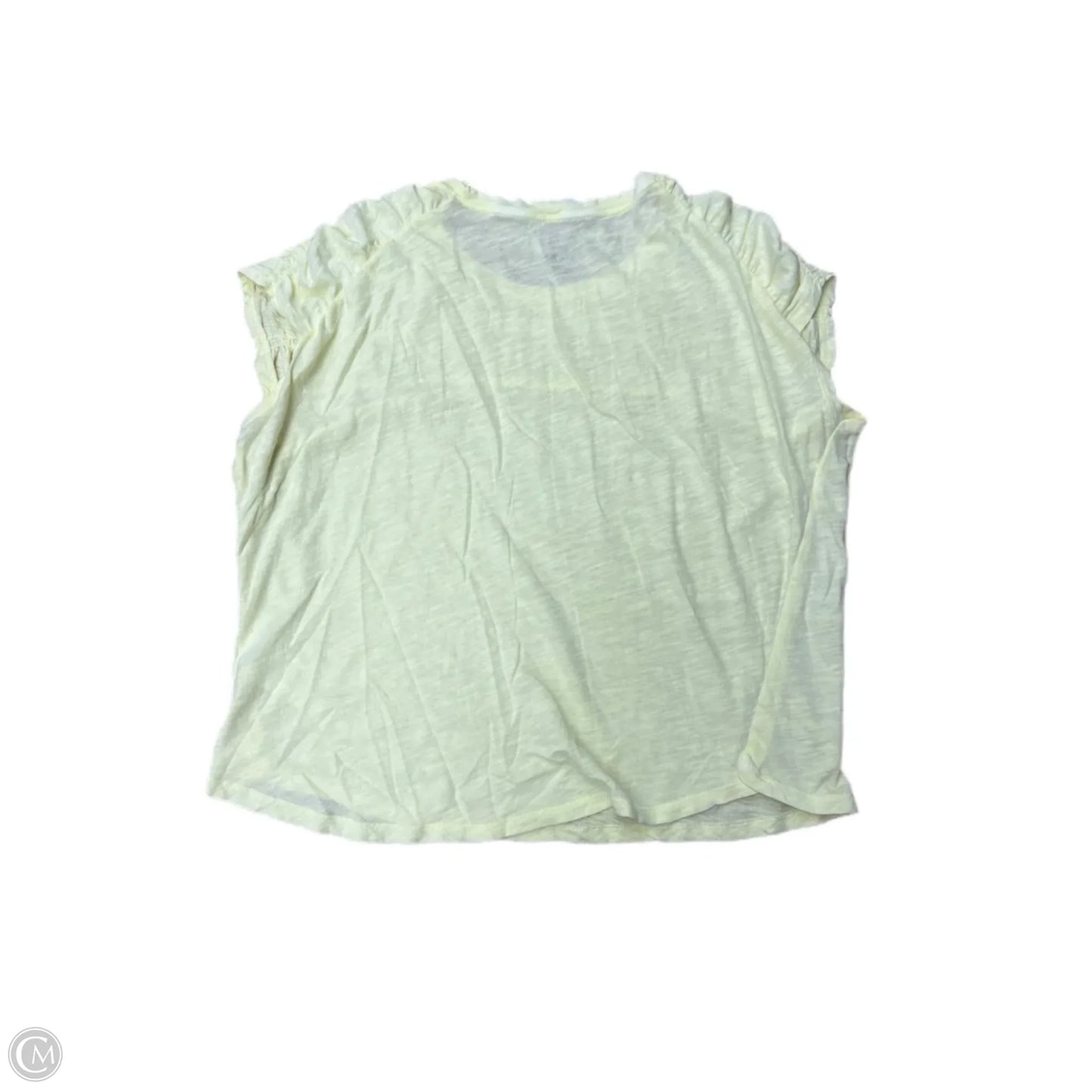 Top Short Sleeve By Pilcro In Yellow, Size: S
