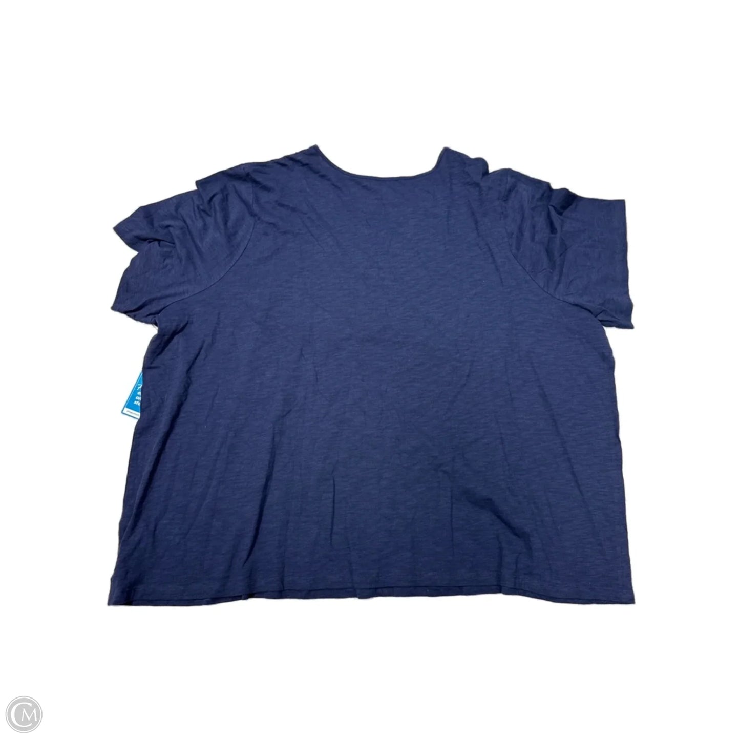 Top Short Sleeve By Catherines In Navy, Size: 4x
