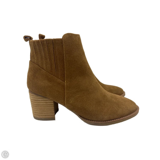 Boots Ankle Heels By Blondo In Brown, Size: 9