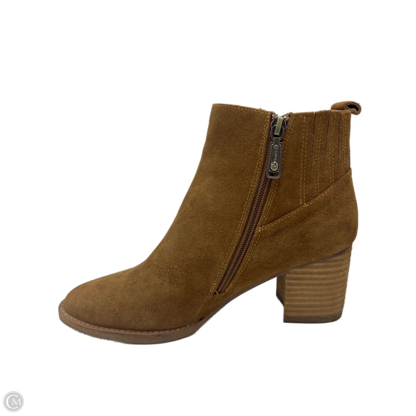 Boots Ankle Heels By Blondo In Brown, Size: 9