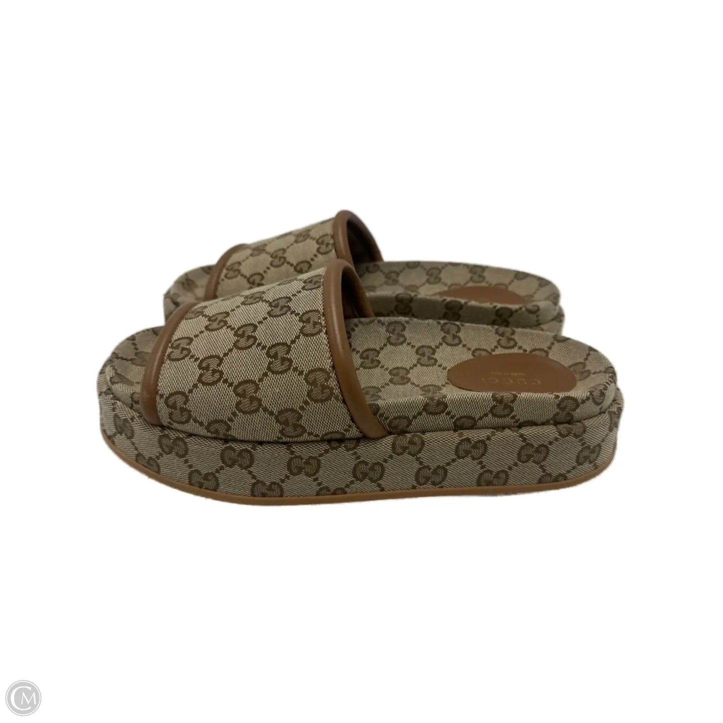 Gucci Clarice GG Luxury Designer Platform Sandals, Size: 8 (39)