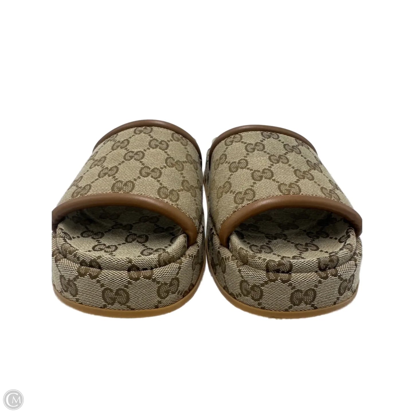 Gucci Clarice GG Luxury Designer Platform Sandals, Size: 8 (39)