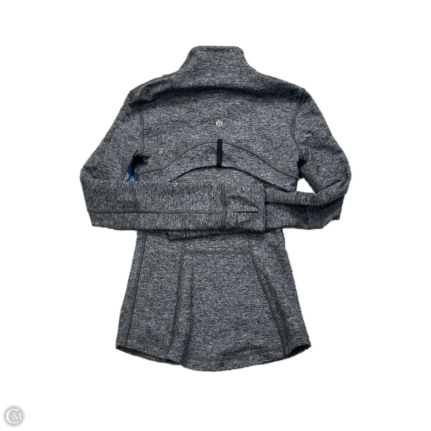 Athletic Jacket By Lululemon In Grey, Size: Xs