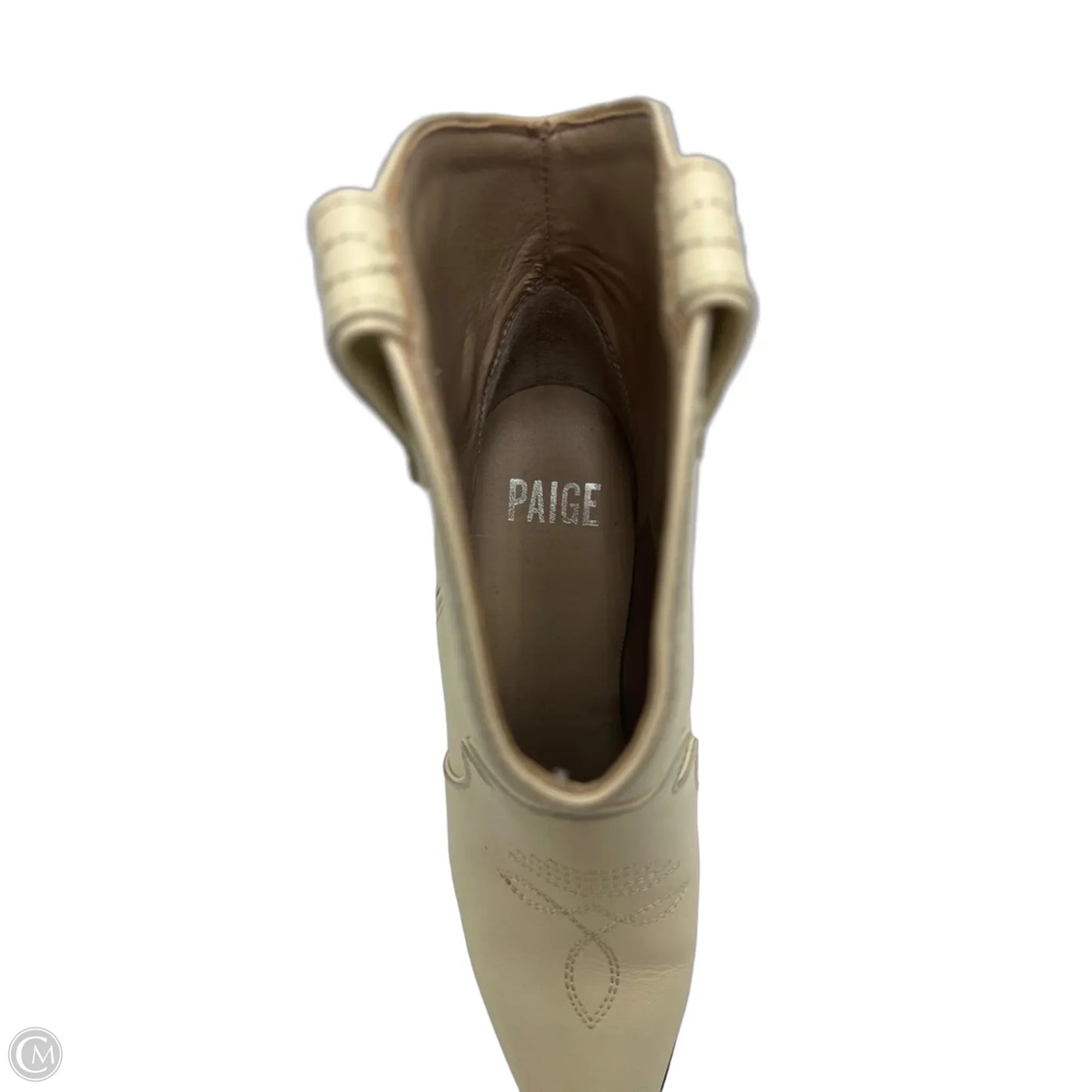 Boots Western By Paige In Cream, Size: 6.5