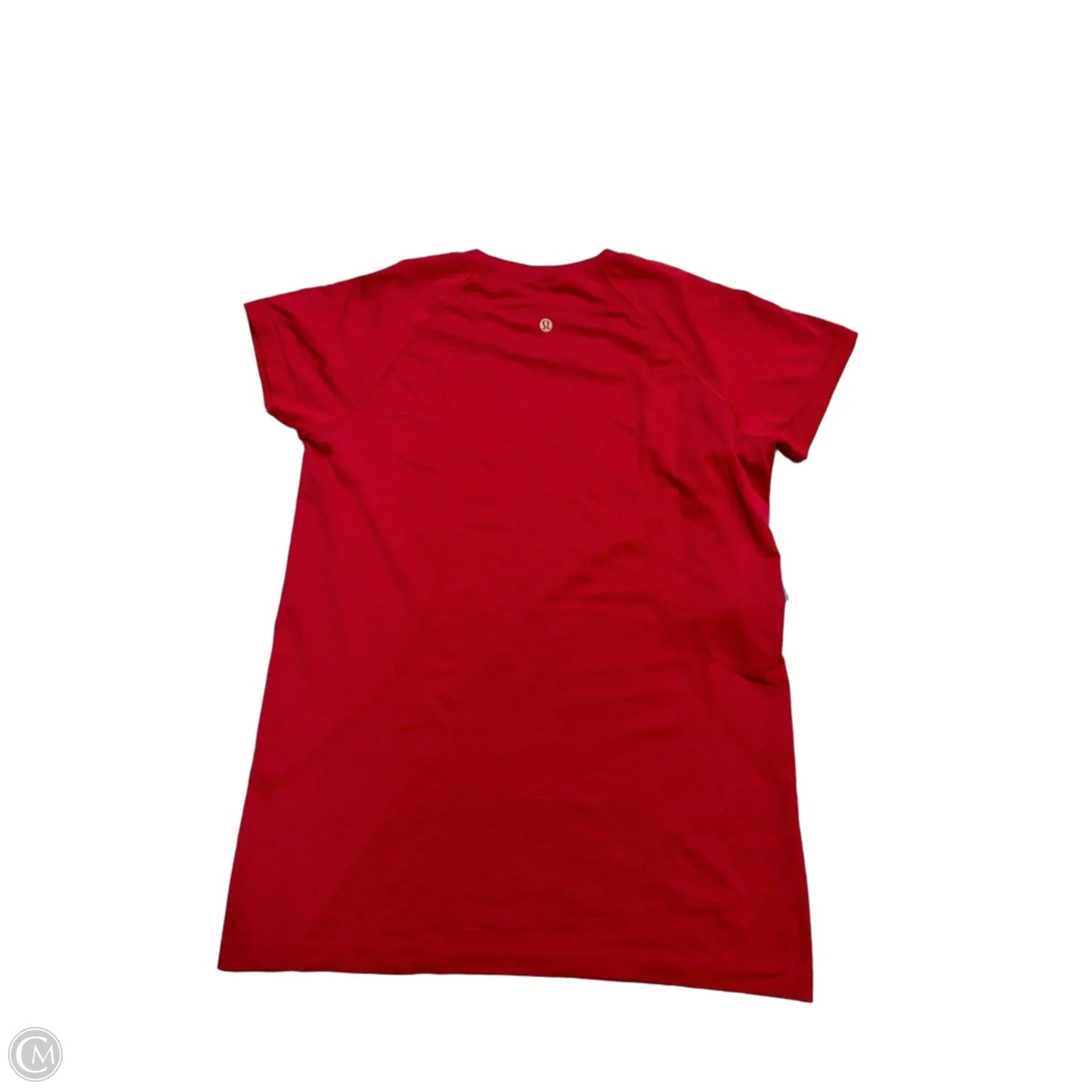 Athletic Top Short Sleeve By Lululemon In Red, Size: M