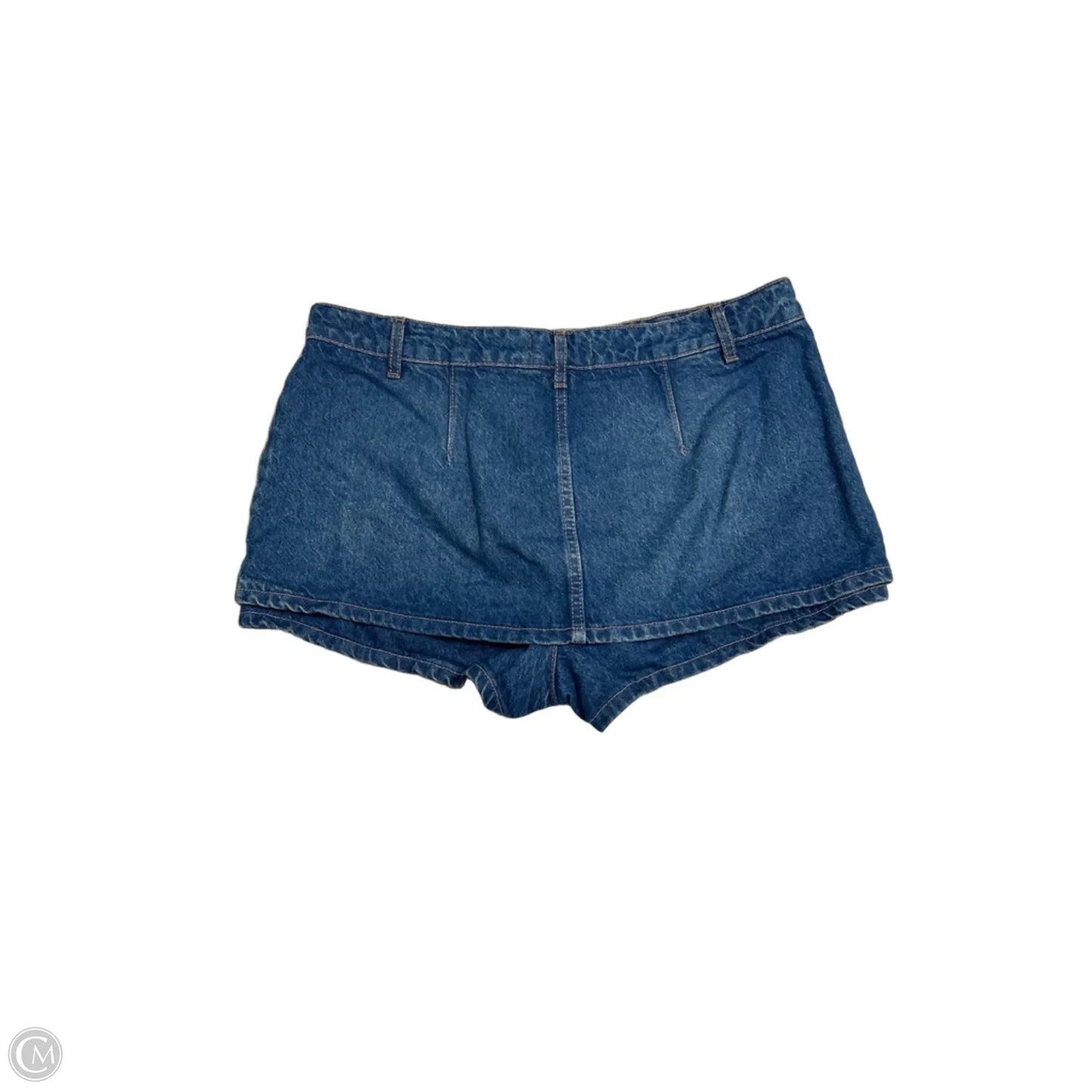 Skort / Skirt Mini / Short By Free People In Blue Denim, Size: 12